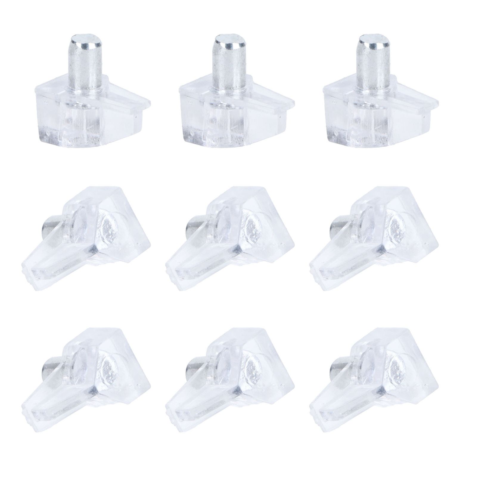 50PCS Clear Shelf Support Pegs Shelf Holder Pins Bracket Cabinet Clips Holder view 6