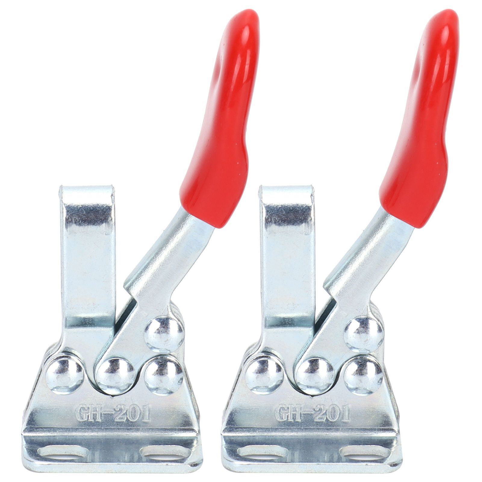 2 Set Toggle Clamp Quick Release Horizontal Clamp Anti Slip Hand Tool for