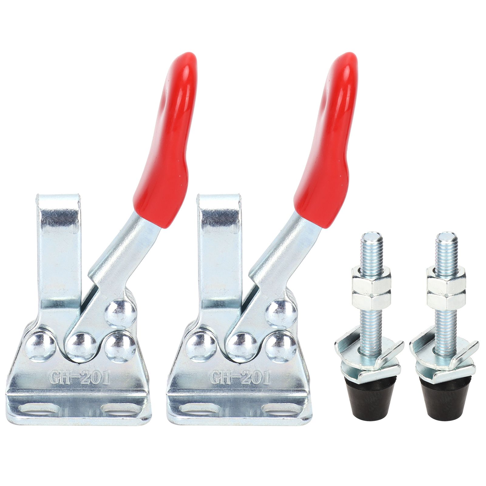 2 Set Toggle Clamp Quick Release Horizontal Clamp Anti Slip Hand Tool for view 2