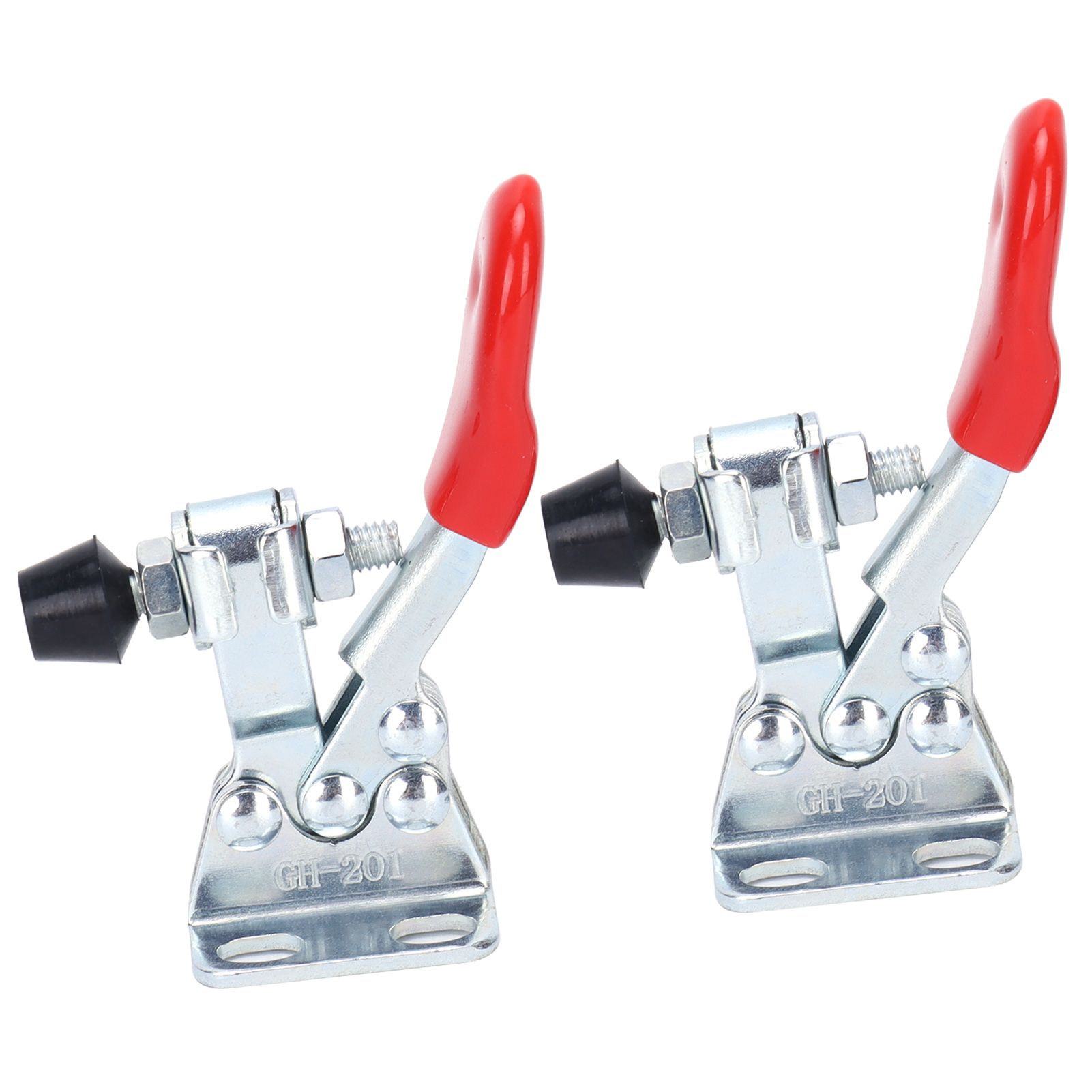2 Set Toggle Clamp Quick Release Horizontal Clamp Anti Slip Hand Tool for view 3