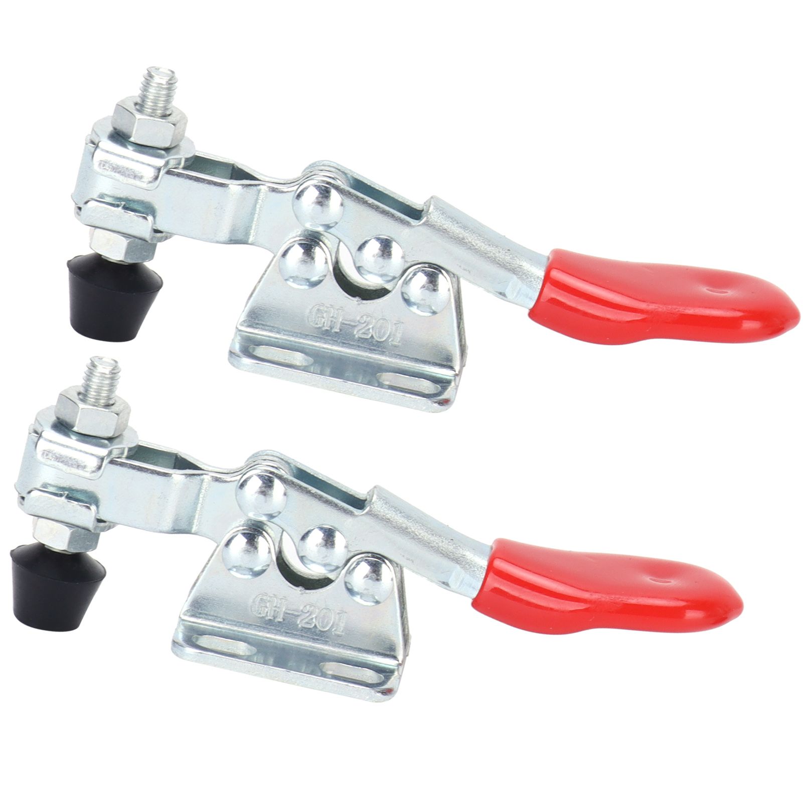 2 Set Toggle Clamp Quick Release Horizontal Clamp Anti Slip Hand Tool for view 9