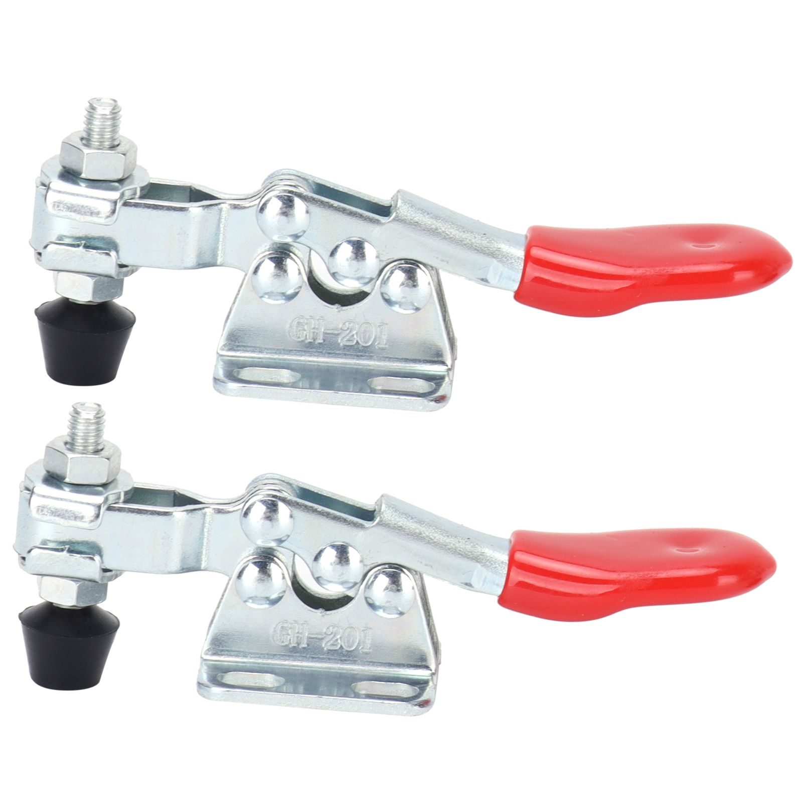 2 Set Toggle Clamp Quick Release Horizontal Clamp Anti Slip Hand Tool for view 10