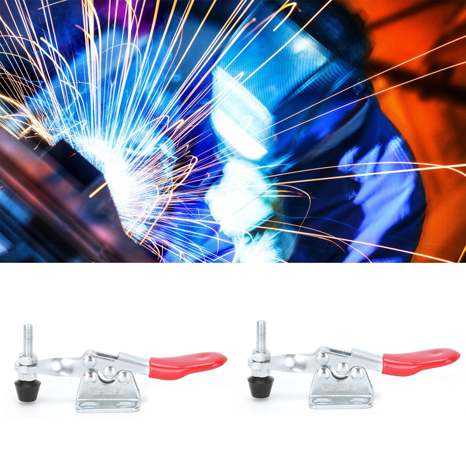 2Set Hold Down Toggle Clamp LD GH‑201‑A Clamping Fixture Hand Tools 30kg view 11