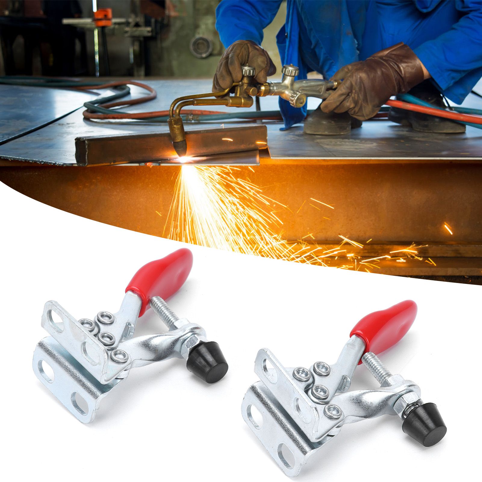 2Set Hold Down Toggle Clamp LD GH‑201‑A Clamping Fixture Hand Tools 30kg view 12