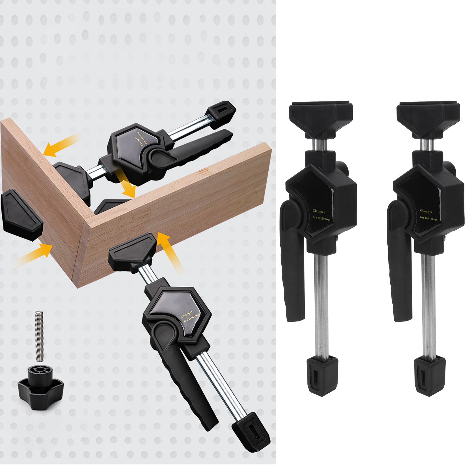 Desktop Woodworking Clamp Adjustable Woodworking Auxiliary Quick Clamp Fixture view 11