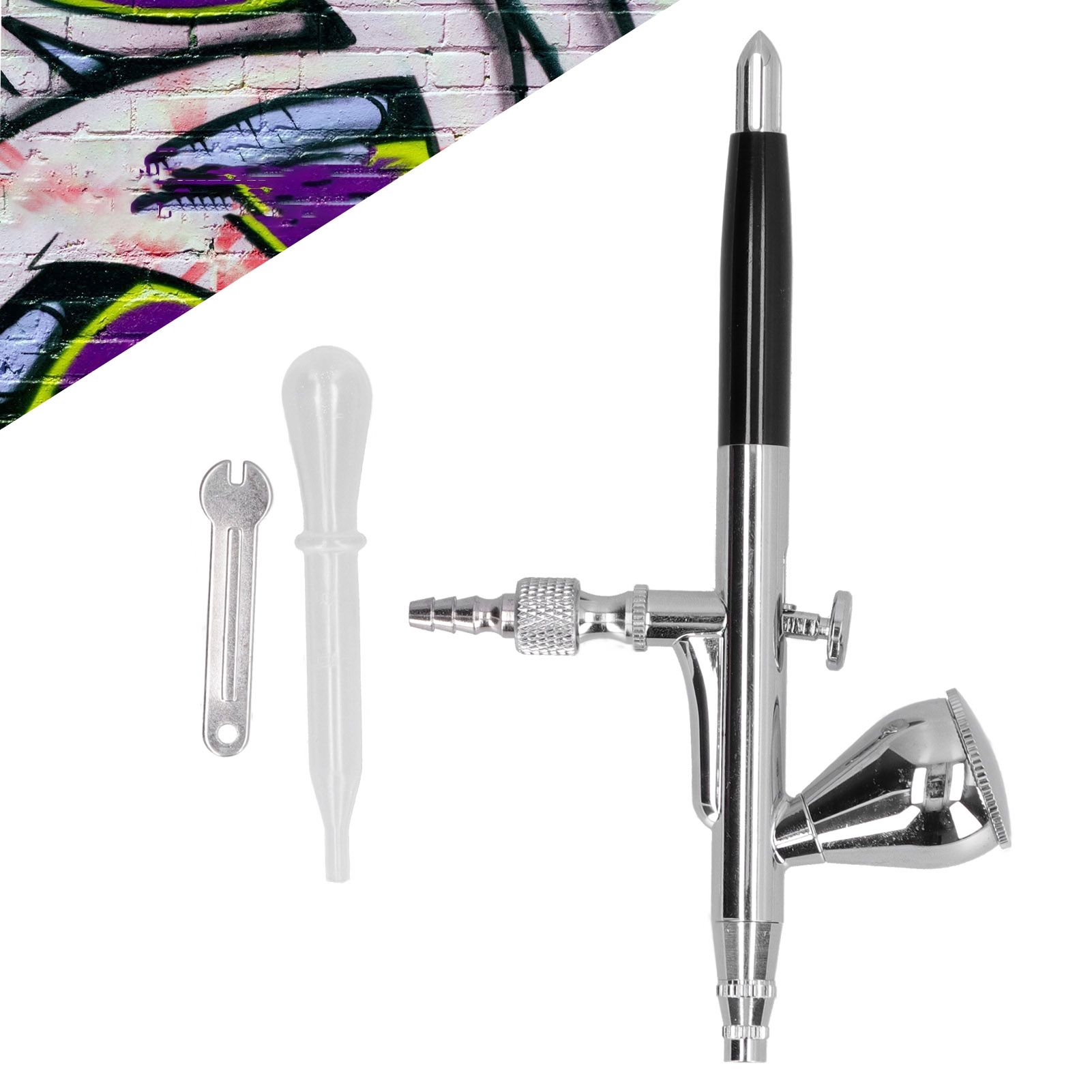 G1/8 Air Brush Spray Gun Kit Paint Sprayer Art Set for Model Printing Home view 12