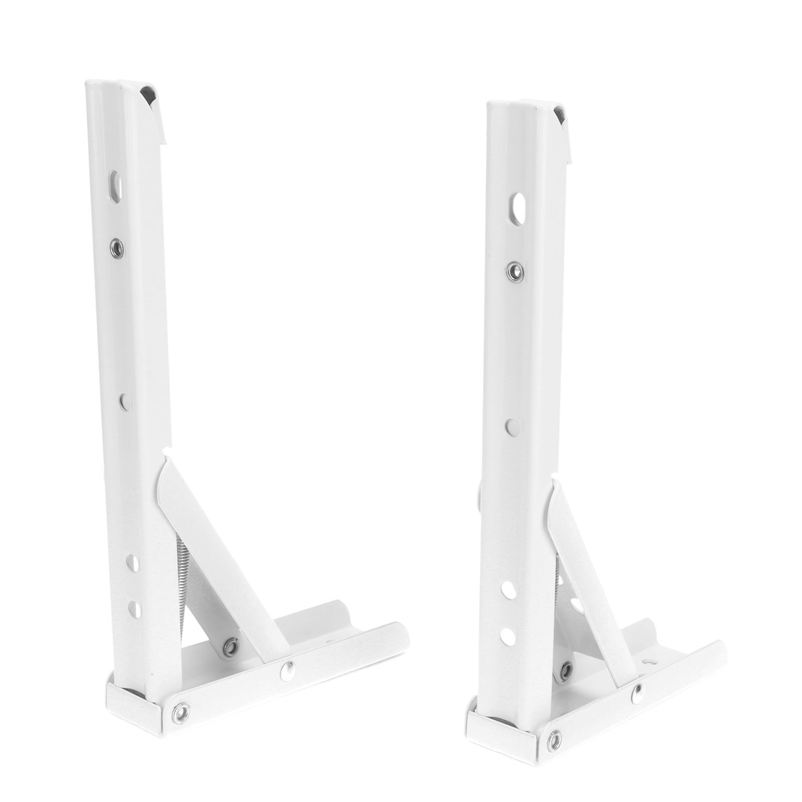 2Pcs Folding Shelf Bracket Cold Rolled Steel Wall Mounted Thick Spring Support view 8