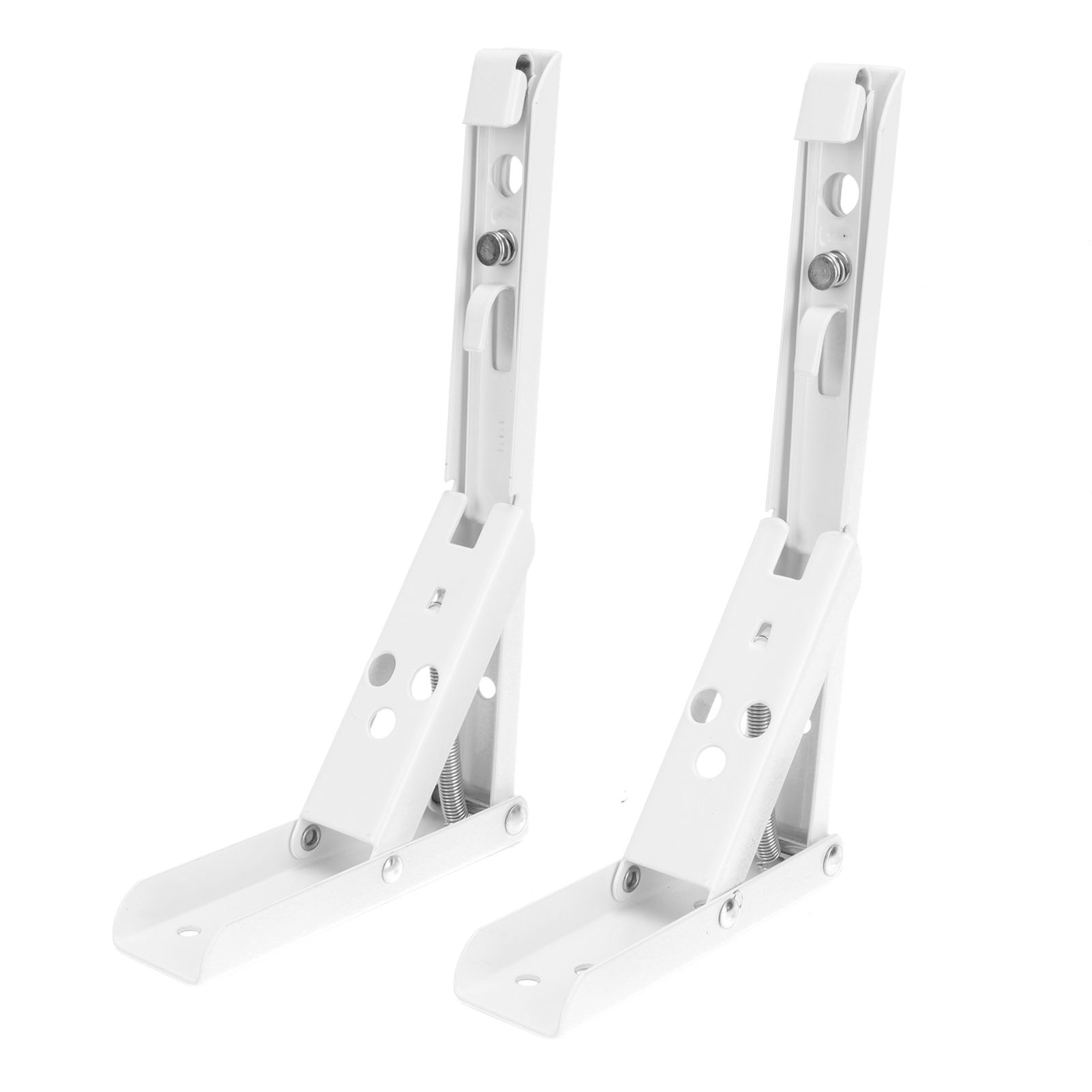 2Pcs Folding Shelf Bracket Cold Rolled Steel Wall Mounted Thick Spring Support view 9