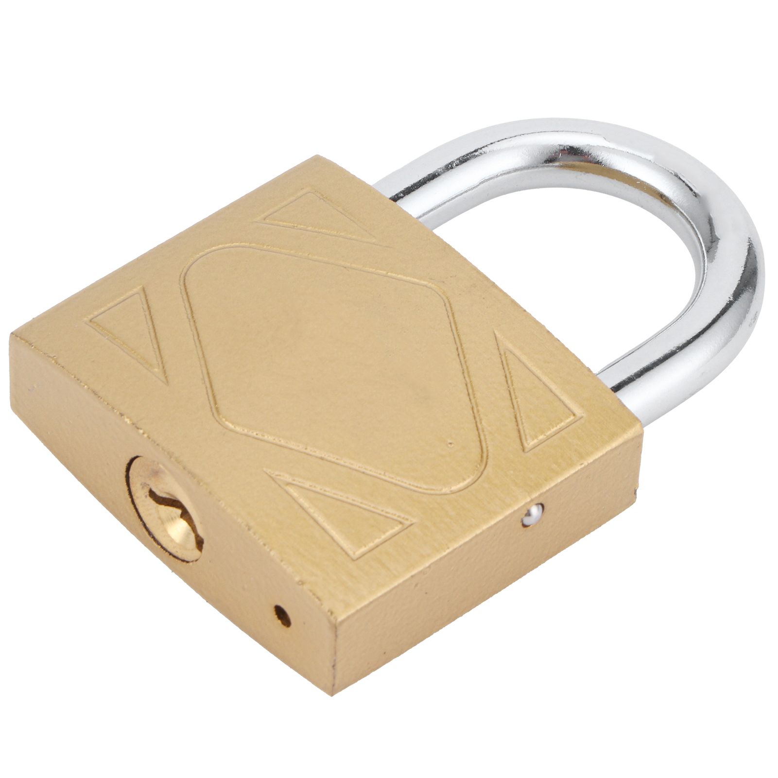 Household Outdoor Padlock with 3 Keys MediumThick Brass Iron Padlock for Door view 5
