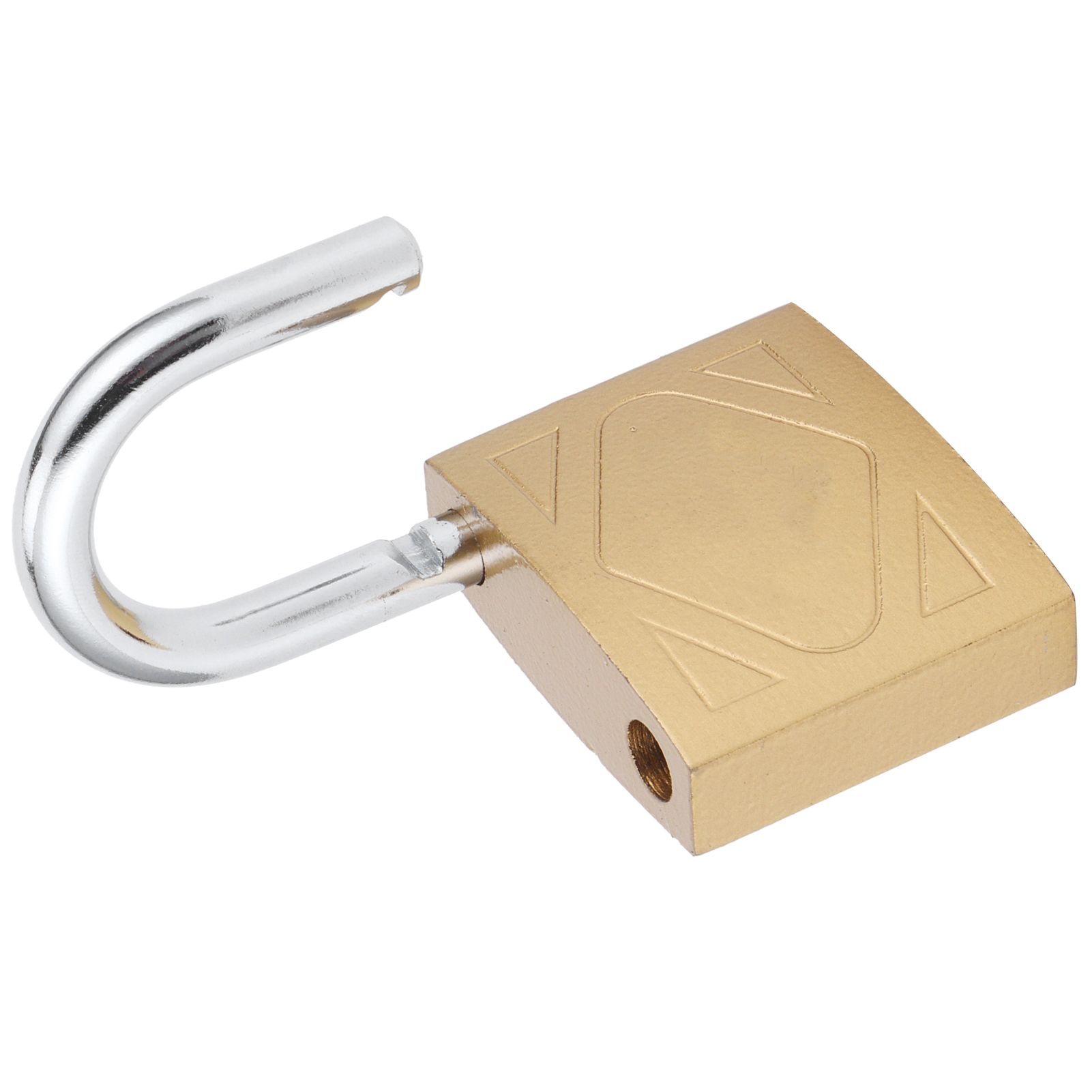 Household Outdoor Padlock with 3 Keys MediumThick Brass Iron Padlock for Door view 9