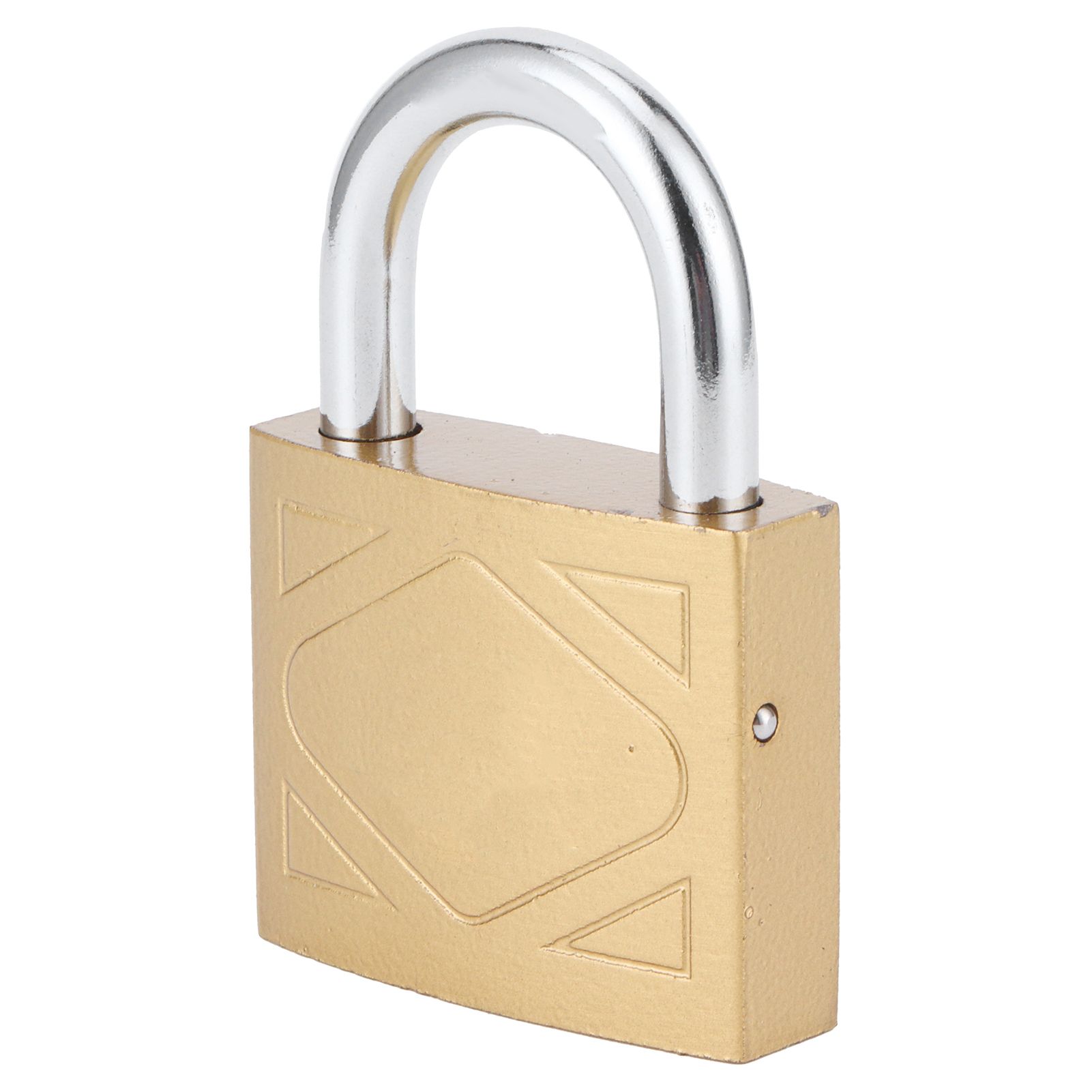 Household Outdoor Padlock with 3 Keys MediumThick Brass Iron Padlock for Door view 4
