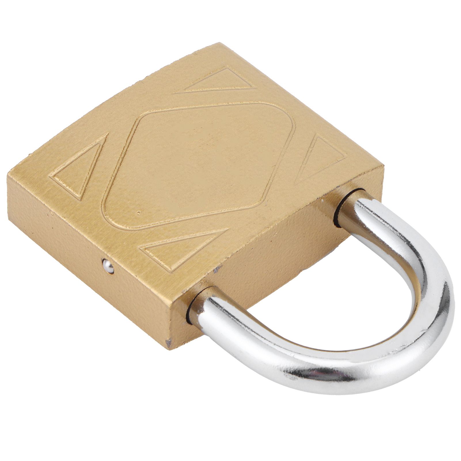 Household Outdoor Padlock with 3 Keys MediumThick Brass Iron Padlock for Door view 7