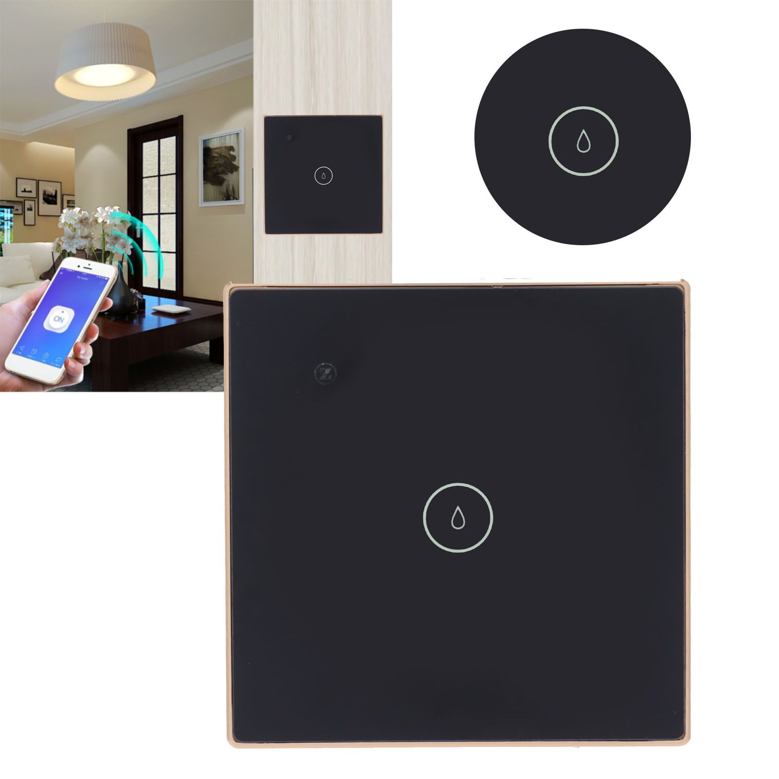 Wireless Light Switch 1‑Gang 20A Zigbee V3.0 Touch Control Wall Panel 95‑/AC view 11