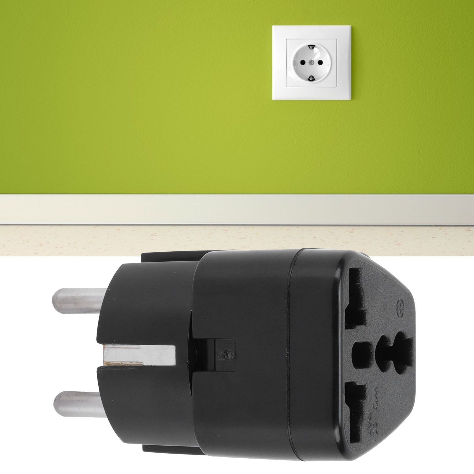 10A Power Converter Plug Europe Travel Plug Adapter Conversion Socket view 12