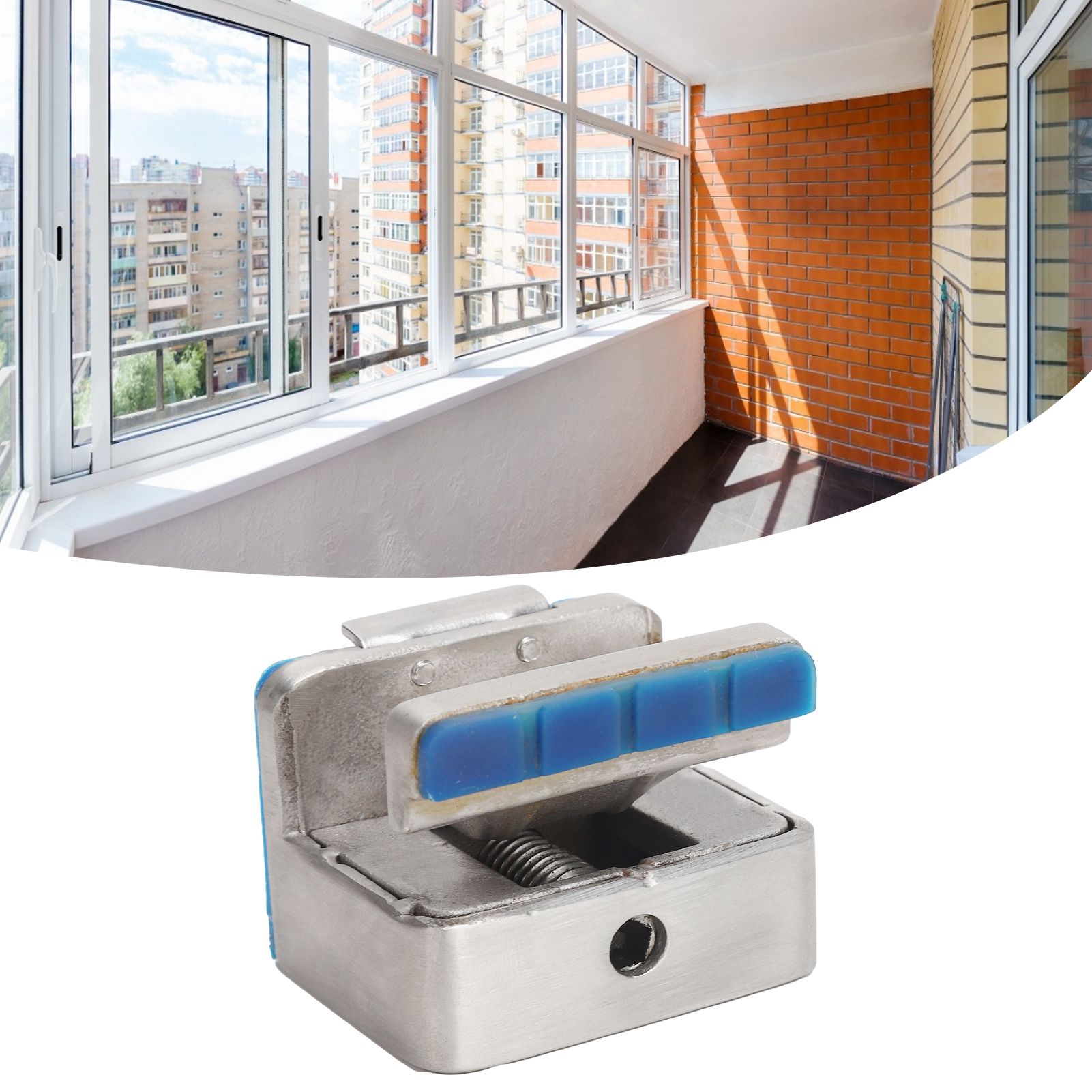 Sliding Window Lock Stainless Steel AntiTheft Adjustable Window Limit Lock view 12