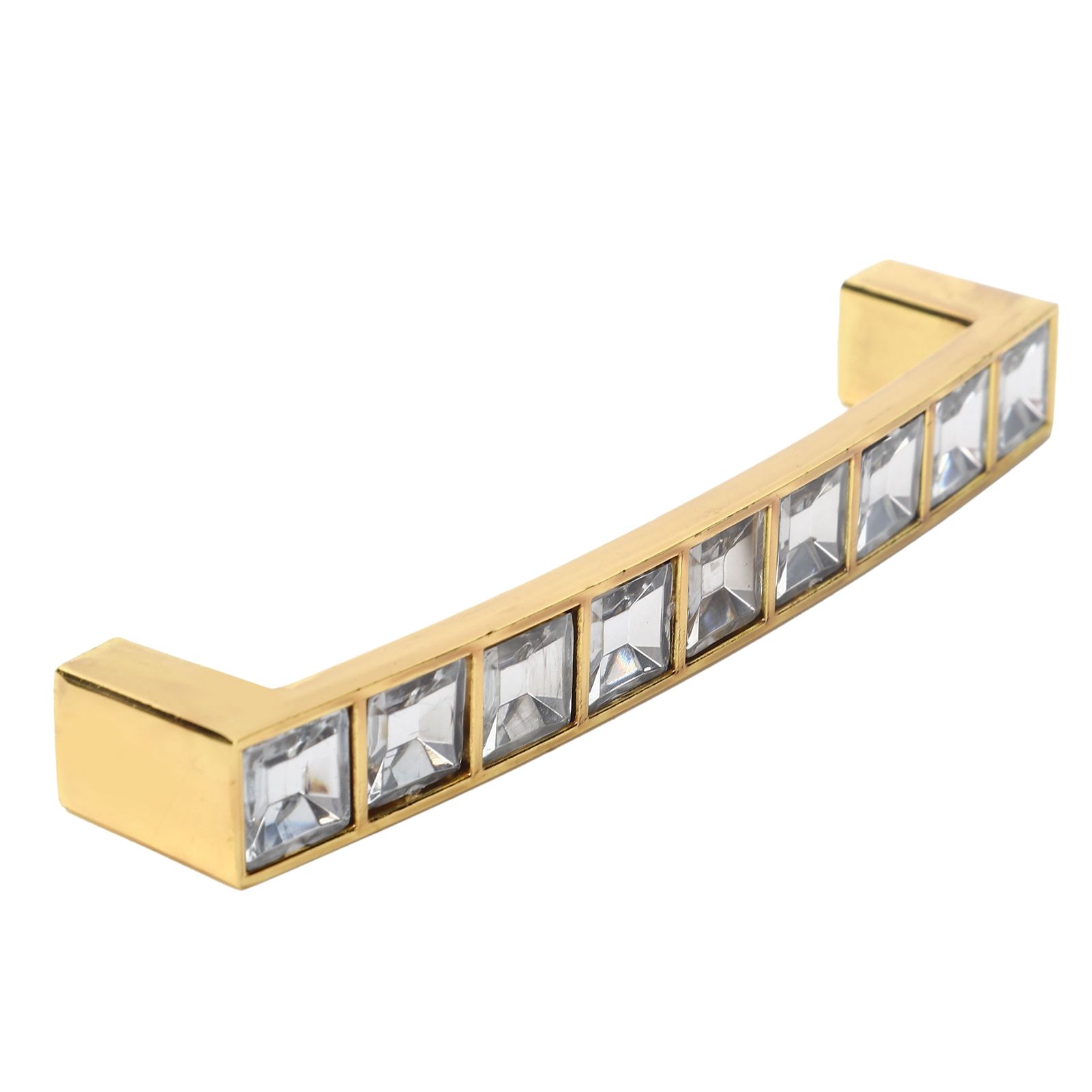 Crystal Pull Modern Cabinet Handle Double Hole Handle for Closet Drawer