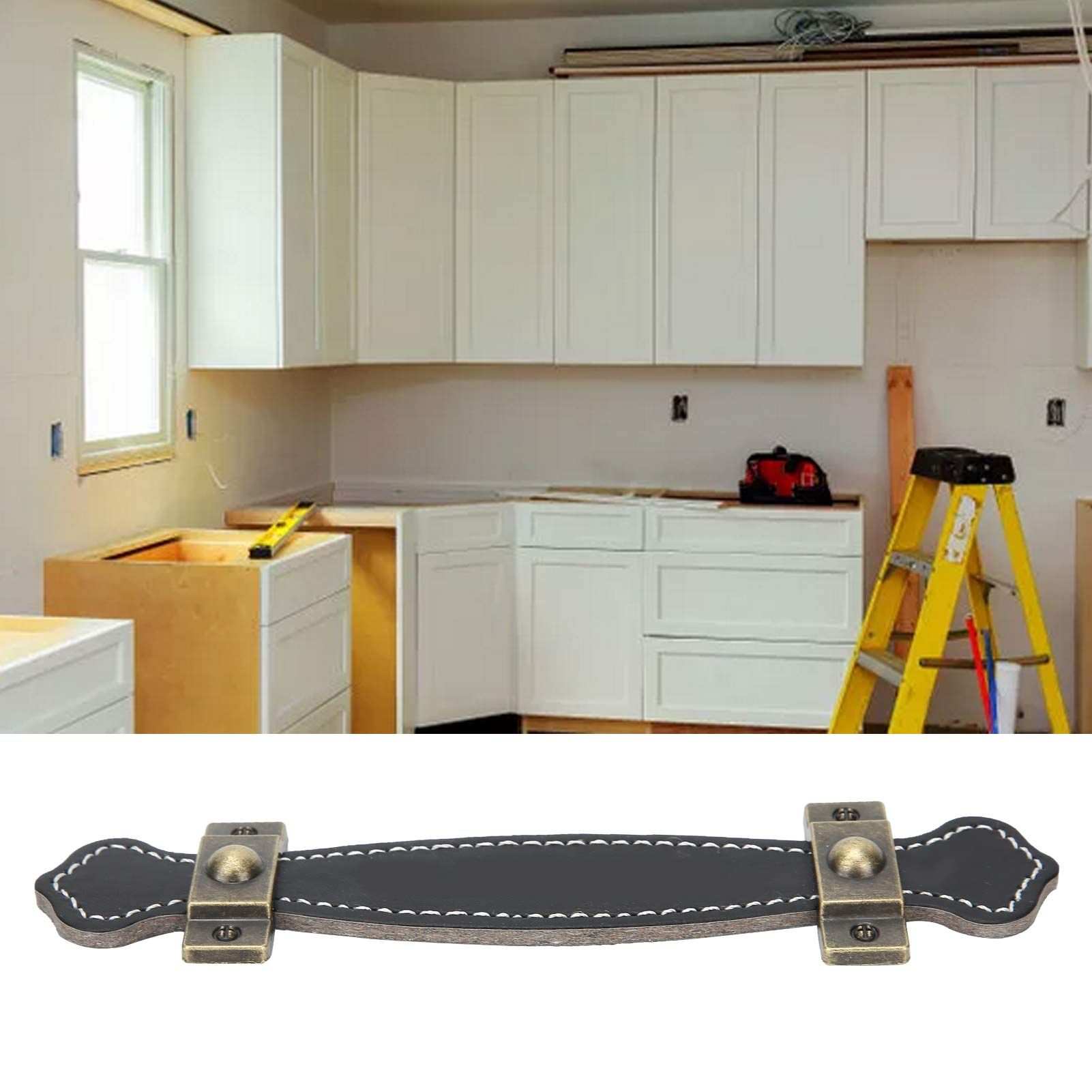 Artificial Leather Furniture Pull Handle for Suitcase Wardrobe Closet Cabinet Door view 12