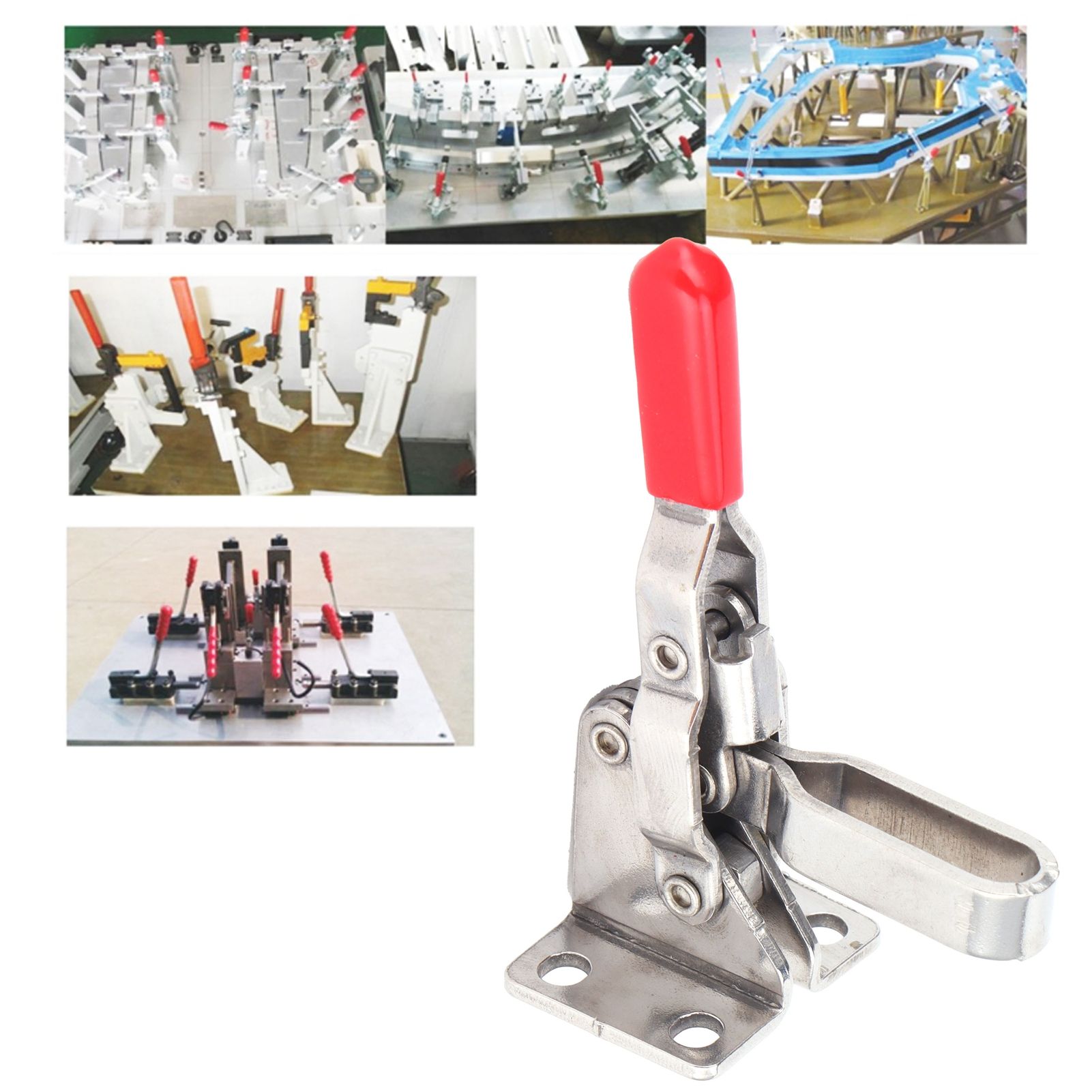 Stainless Steel Toggle Clamp Quick Release Clamping Fixture Hand Tool 60kg view 11