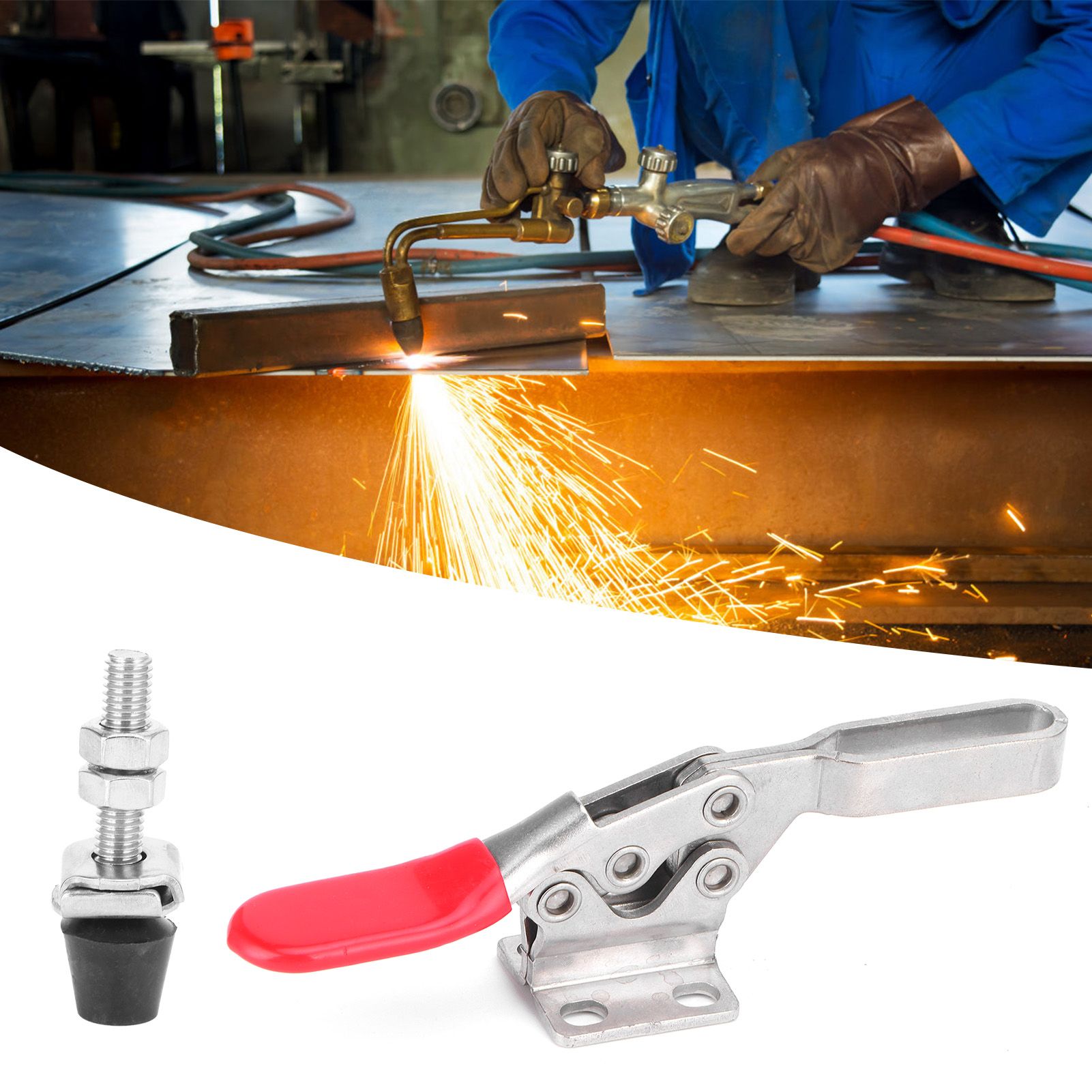 Toggle Clamp Stainless Steel Horizontal Quick Clamp Fixture for Welding view 12