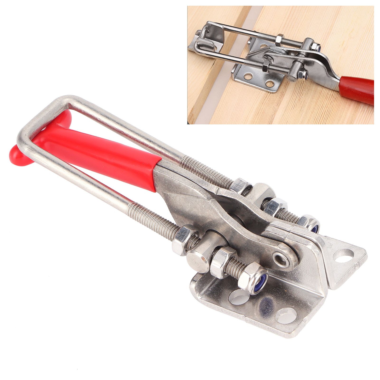 Buckle Latch Hasp Hardware Fastener Adjustable Stainless Steel Toggle Clamp view 11