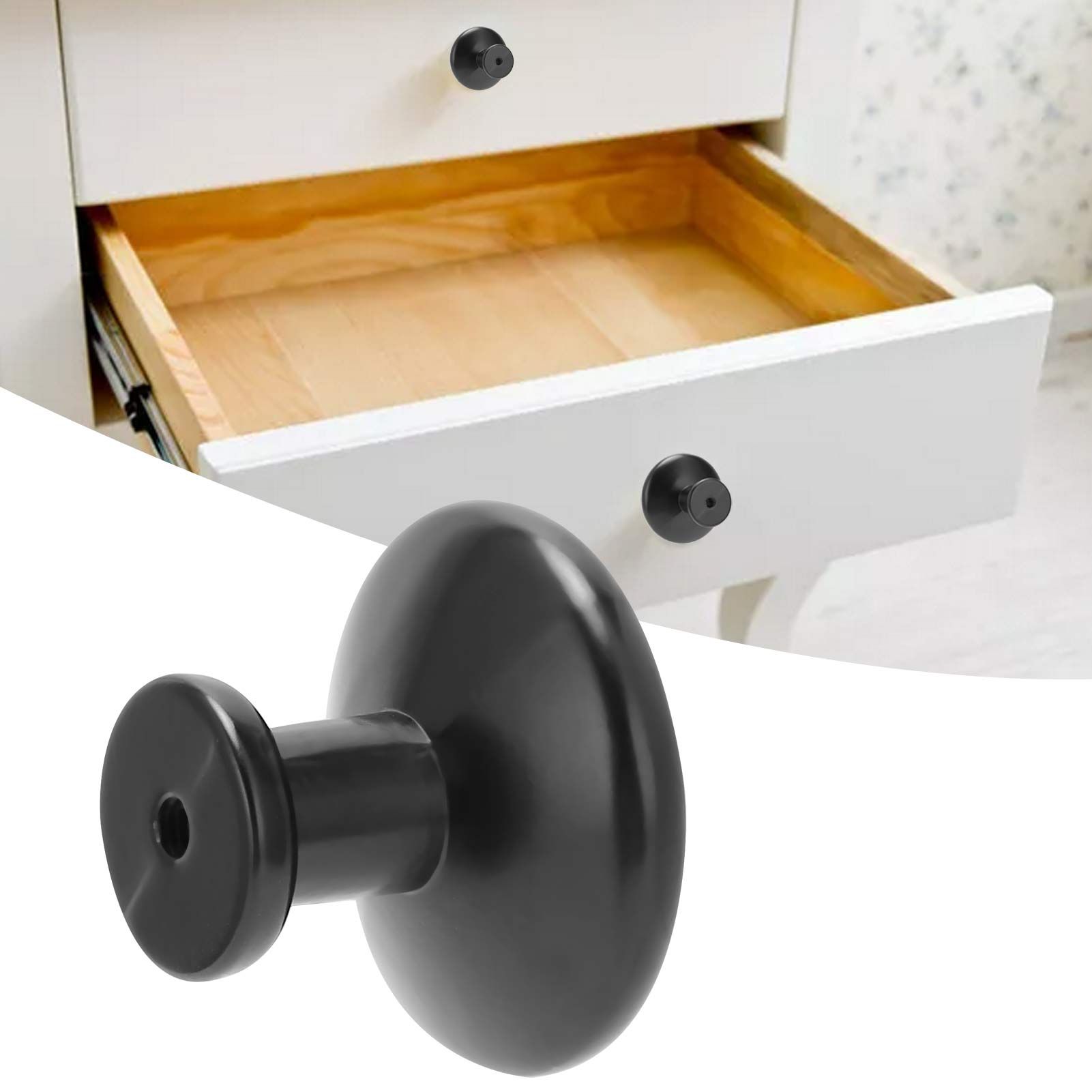 Black Cabinet Handle Zinc Alloy Pull Handle Knob for Wardrobe Door Bathroom view 11