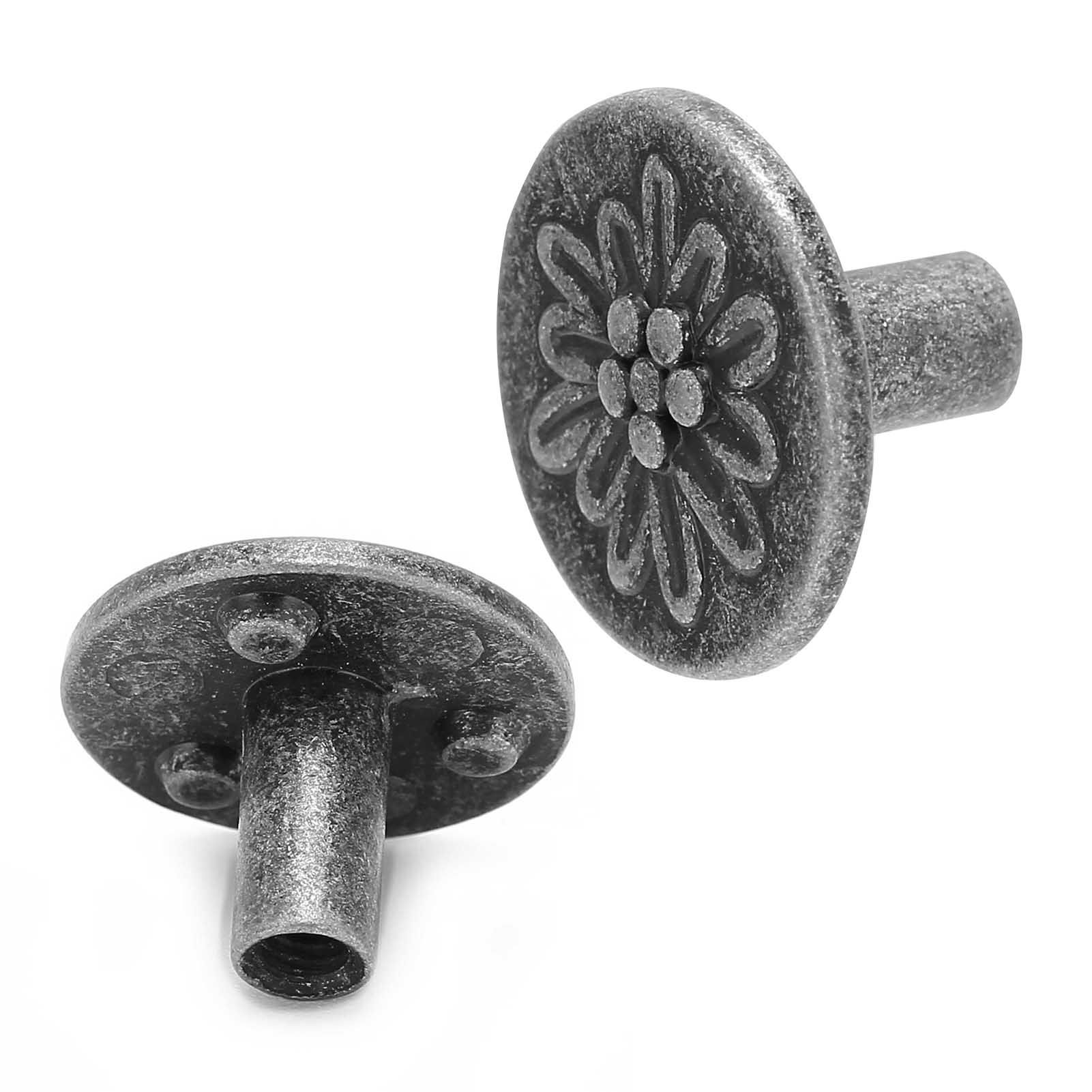 Single Hole Knob Copper Cabinet Handle Knobs for Drawer Wardrobes Side Doors view 3