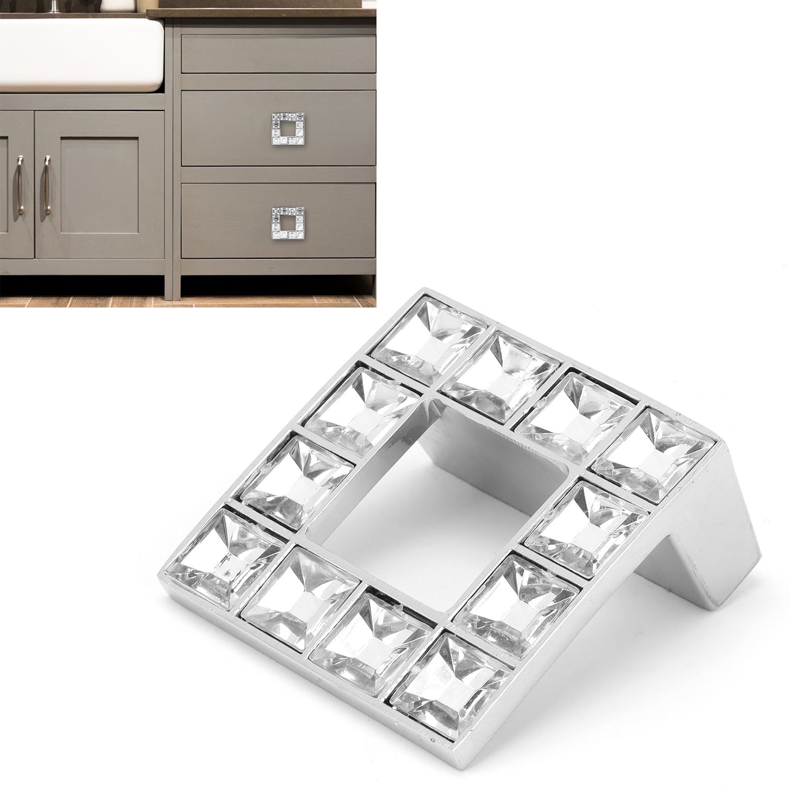 Modern Double Hole Drawer Handle Durable Cabinet Handle for Home Door Living view 12