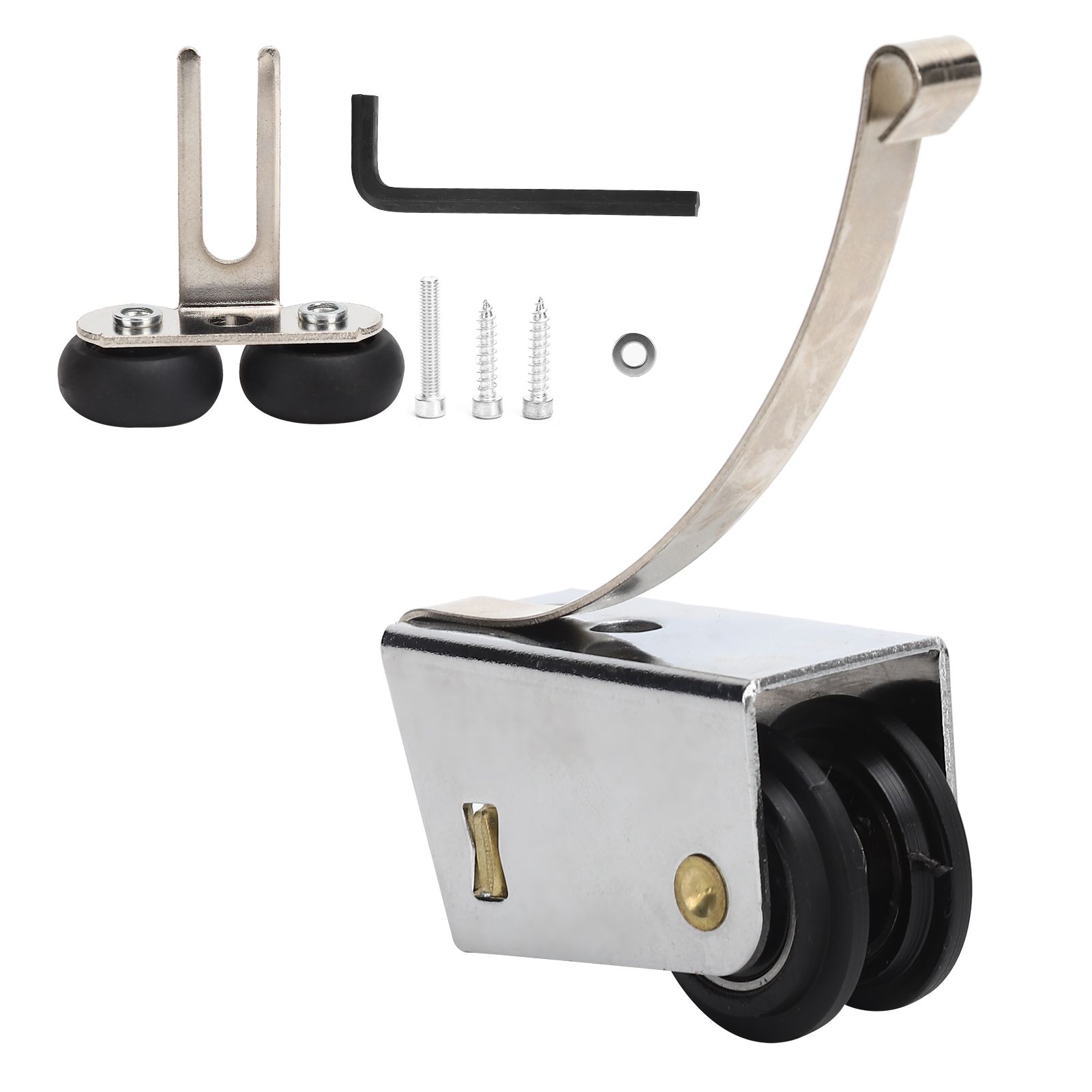 Sliding Door Pulley Double Row Rollers Upper Lower Wheel PushPull Flexible