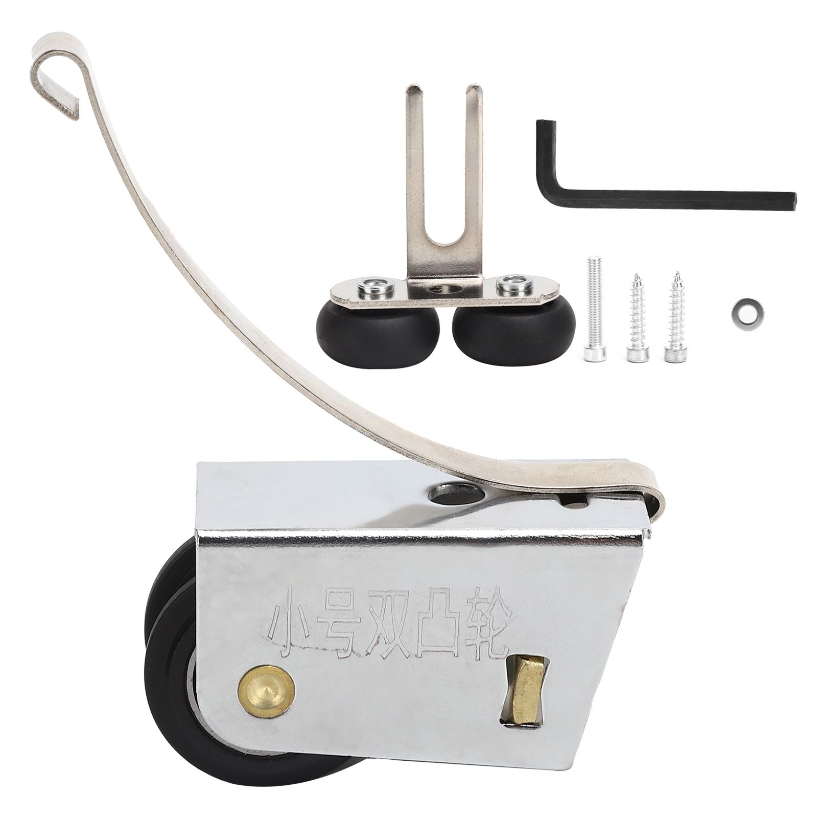 Sliding Door Pulley Double Row Rollers Upper Lower Wheel PushPull Flexible view 2