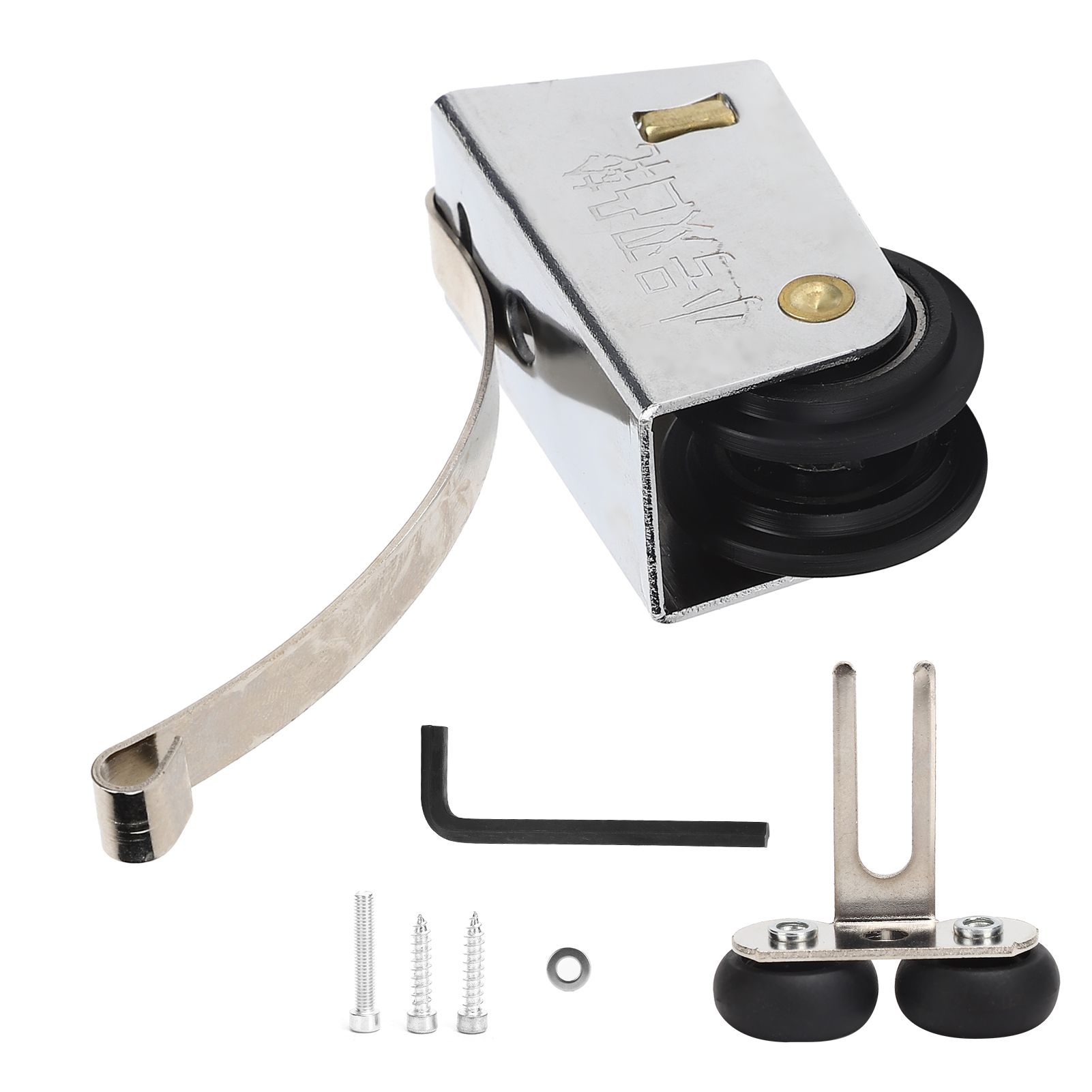 Sliding Door Pulley Double Row Rollers Upper Lower Wheel PushPull Flexible view 5