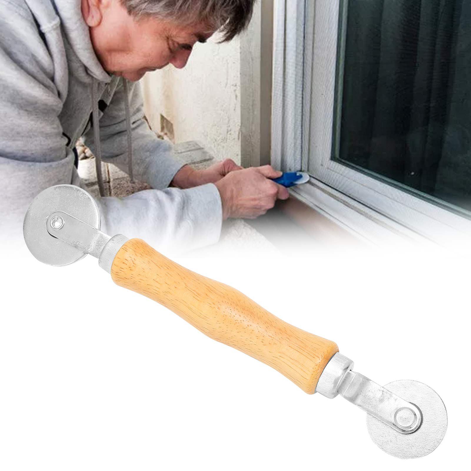 Screen Rolling Tool Aluminum Alloy Window Door Screen Hand Spline Roller Accessory view 11