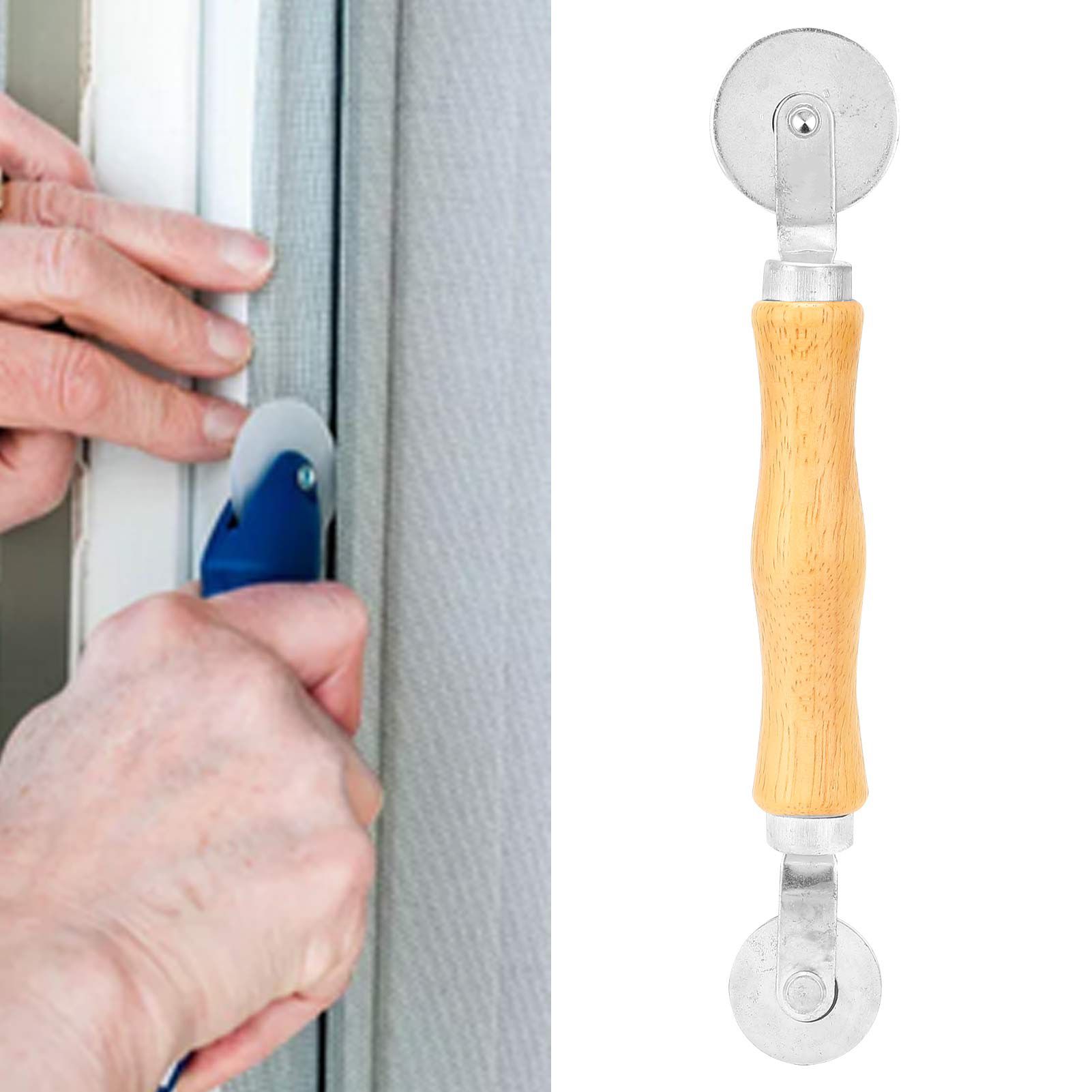 Screen Rolling Tool Aluminum Alloy Window Door Screen Hand Spline Roller Accessory view 12