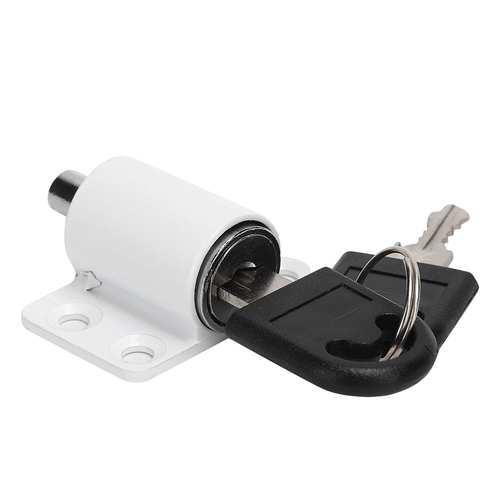 3Ring White Safety Lock Sliding Window AntiThef Buckle for Plastic Steel view 7