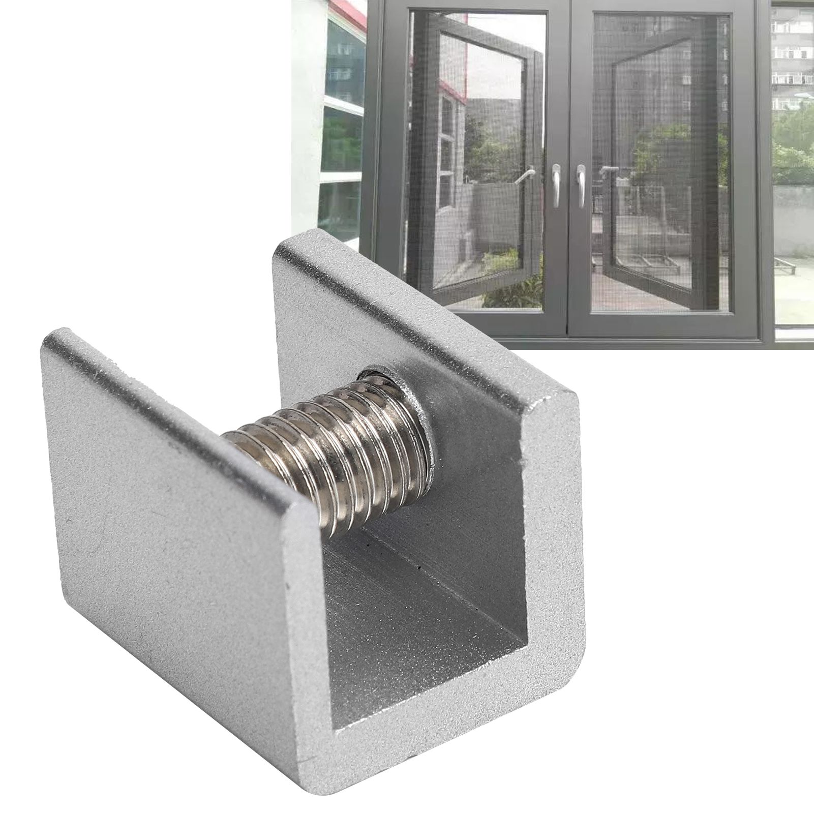 Sliding Window Lock Set AntiTheft Screen Window Safety Lock Stopper for Home view 11