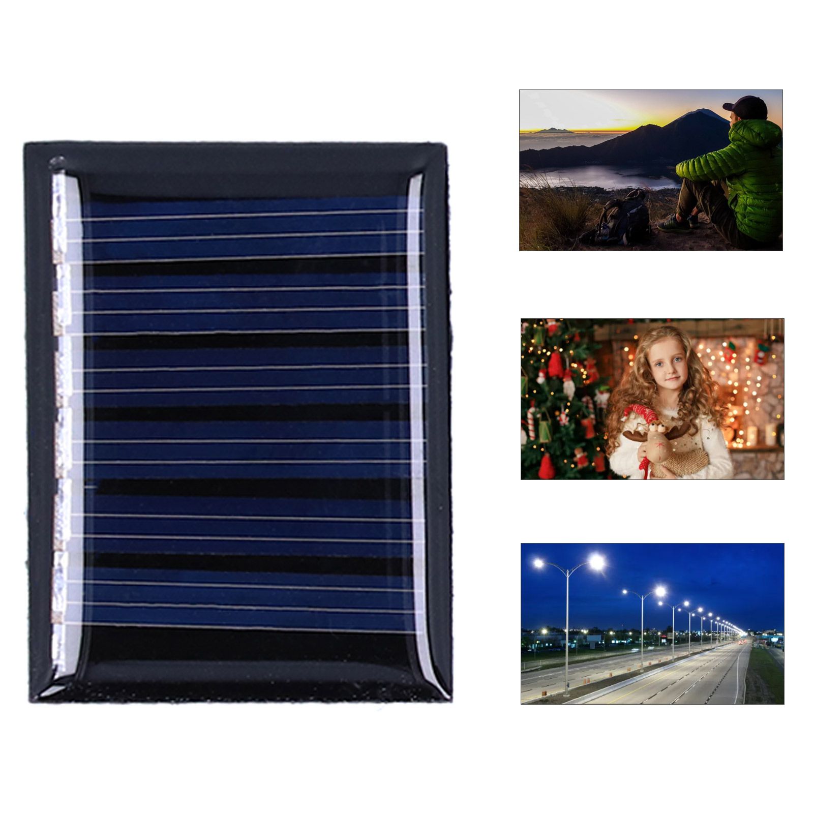 4Pcs 0.15W 3V Solar Panel Polysilicon DIY Solar Charging Module Accessory 40x30mm view 12