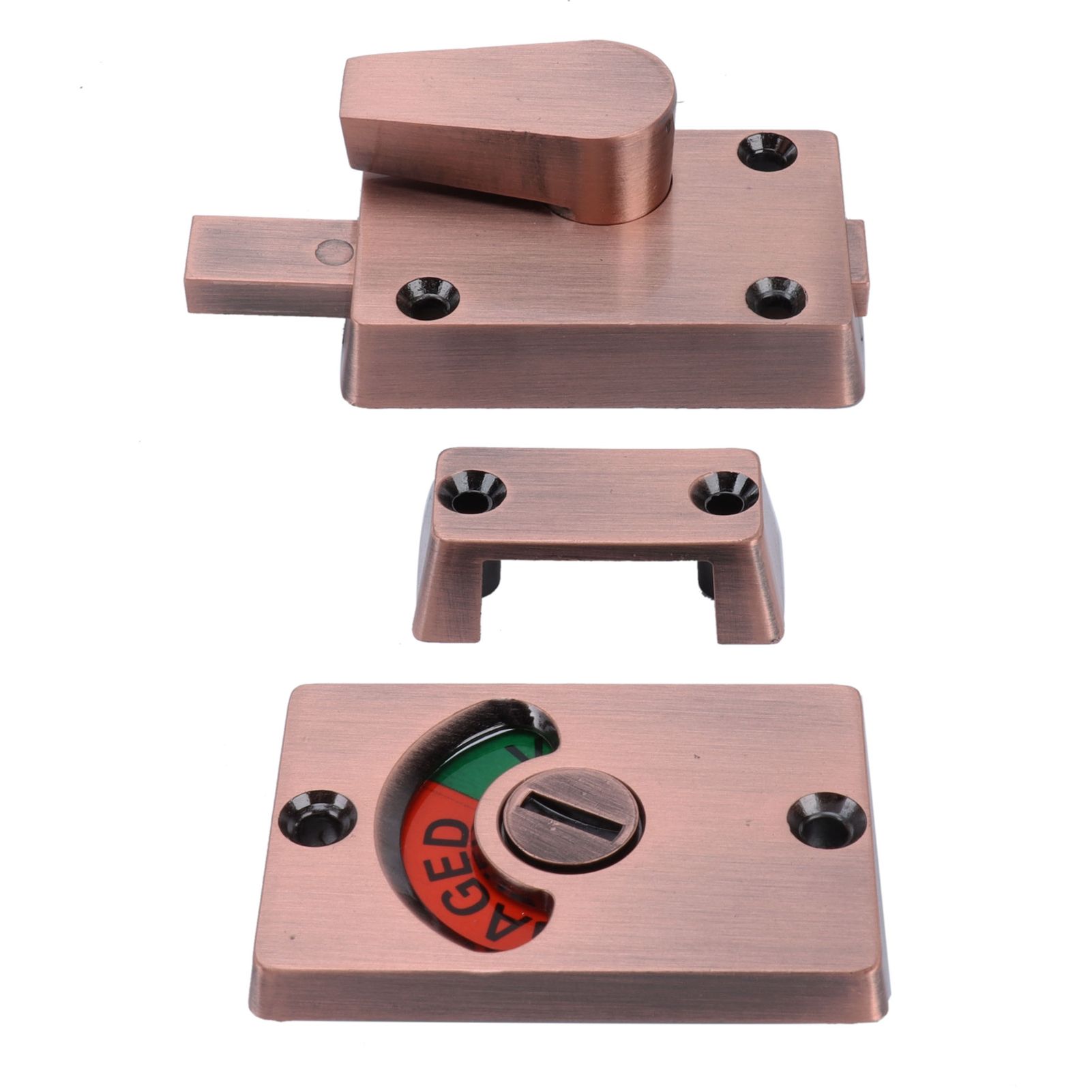 Partition Door Lock with Handle Public Toilet Restroom Bolt Lock Indicator view 6
