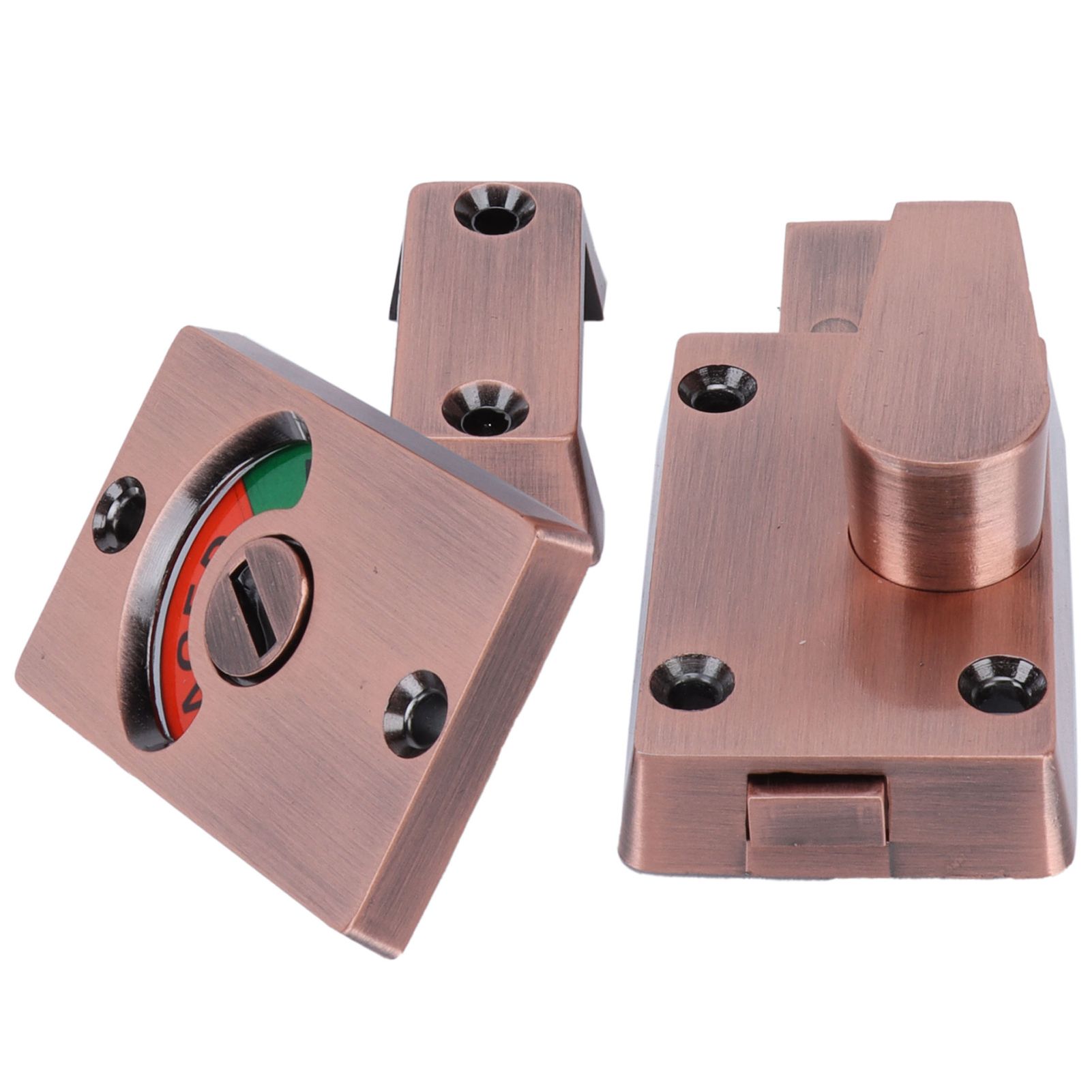 Partition Door Lock with Handle Public Toilet Restroom Bolt Lock Indicator view 9