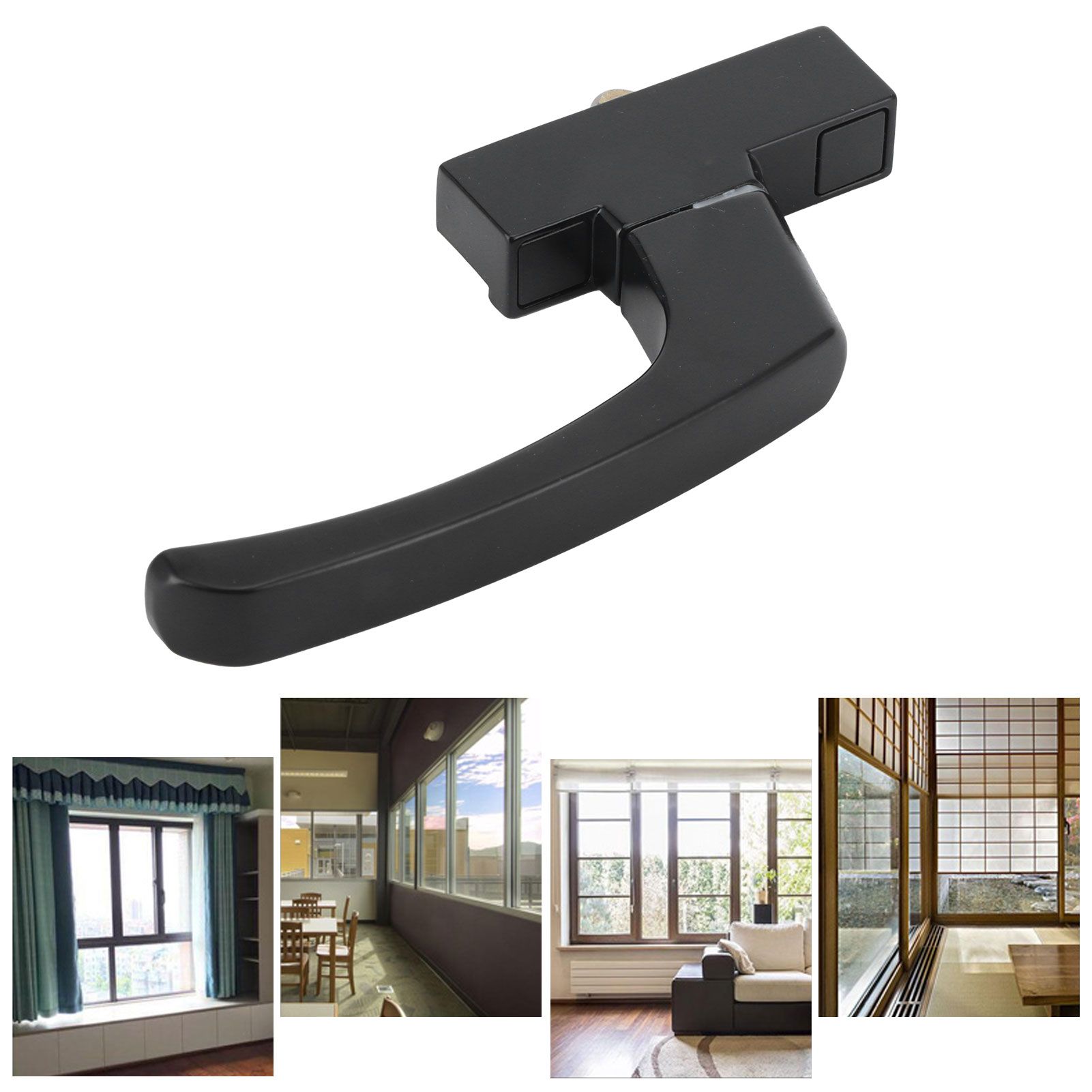Window Handle Lock Aluminum Alloy Locking Handle Hardware Fittings for Push view 11