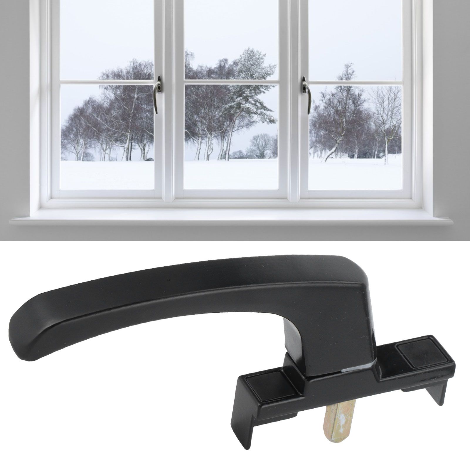 Window Handle Lock Aluminum Alloy Locking Handle Hardware Fittings for Push view 12