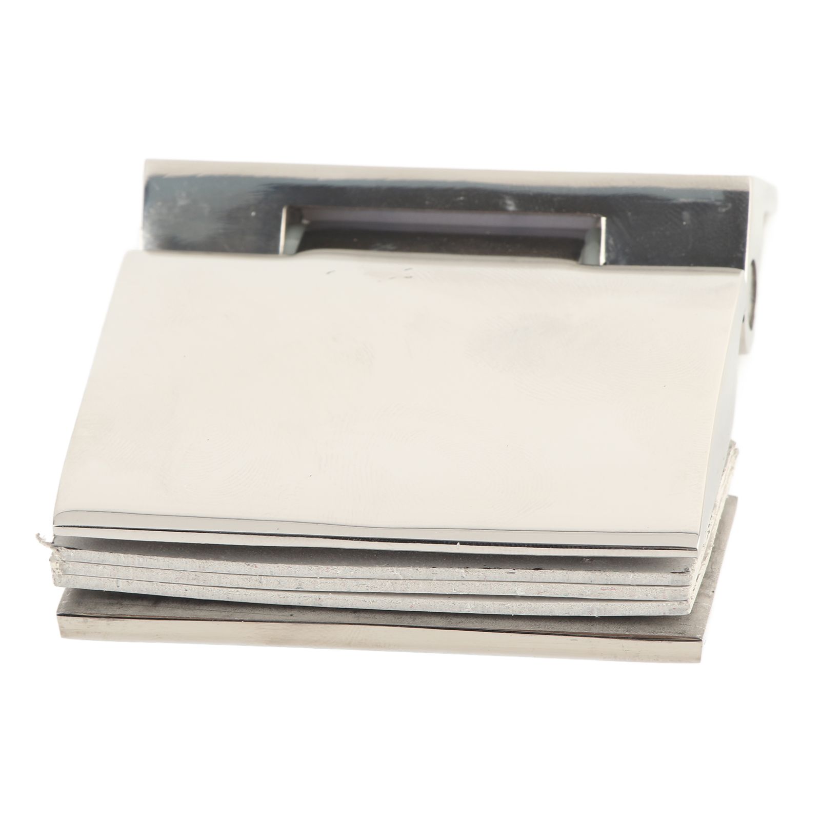 Curved Single‑Sided Hinge Stainless Steel Bathroom Hinge for Tempered 8‑12mm view 8