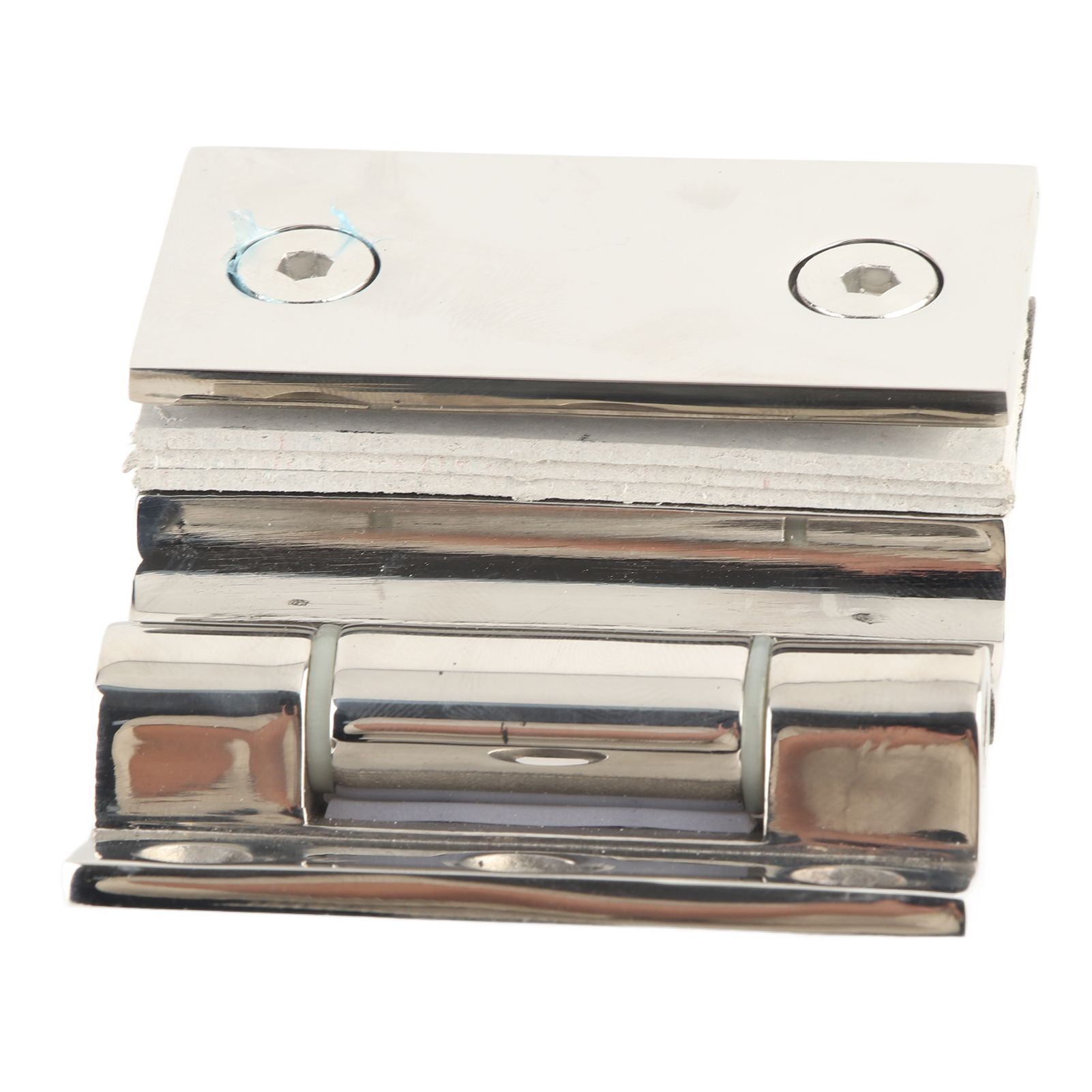 Curved Single‑Sided Hinge Stainless Steel Bathroom Hinge for Tempered 8‑12mm view 9