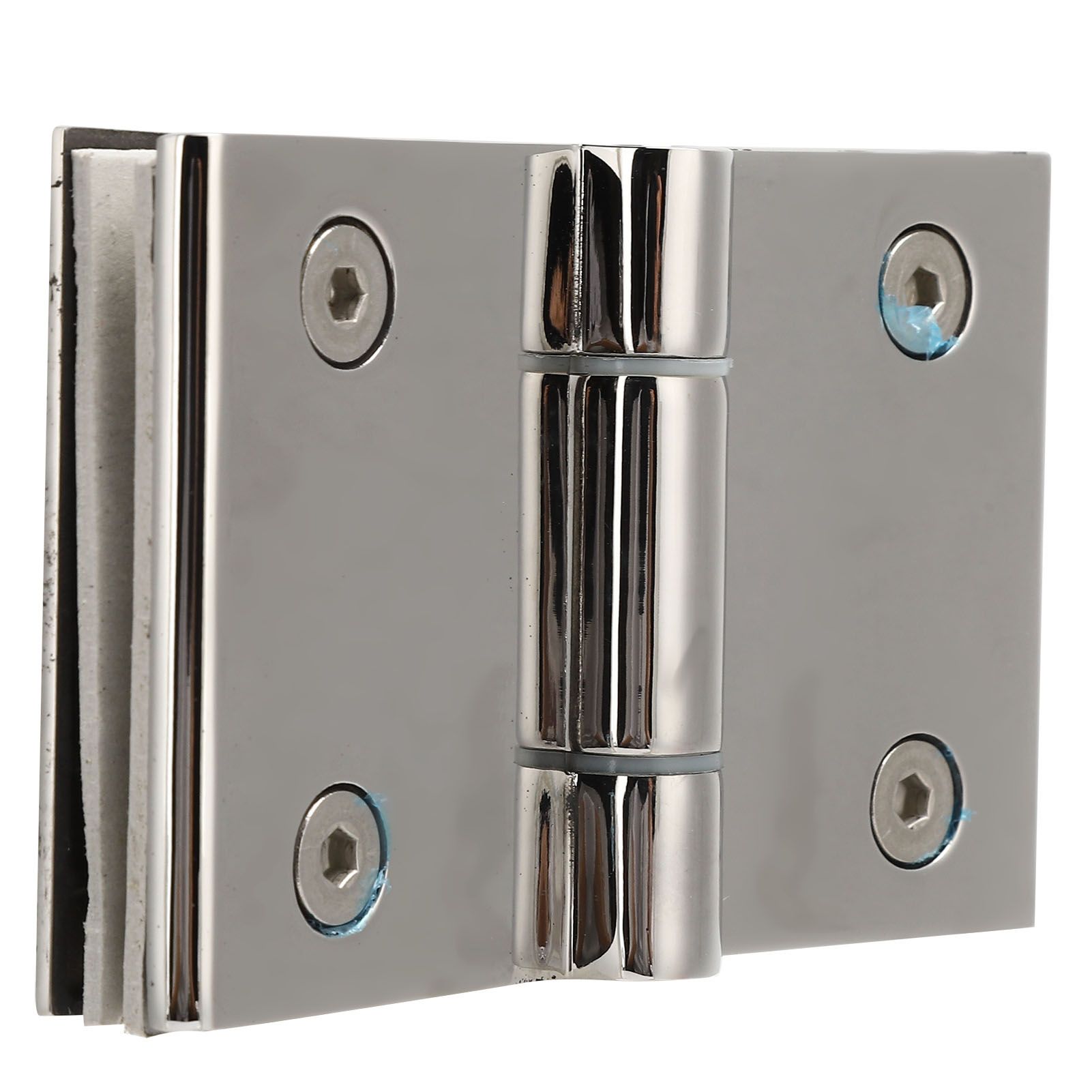 Flat DoubleSided Hinge Stainless Steel Bathroom Hinge Glass Door Hinge for view 7