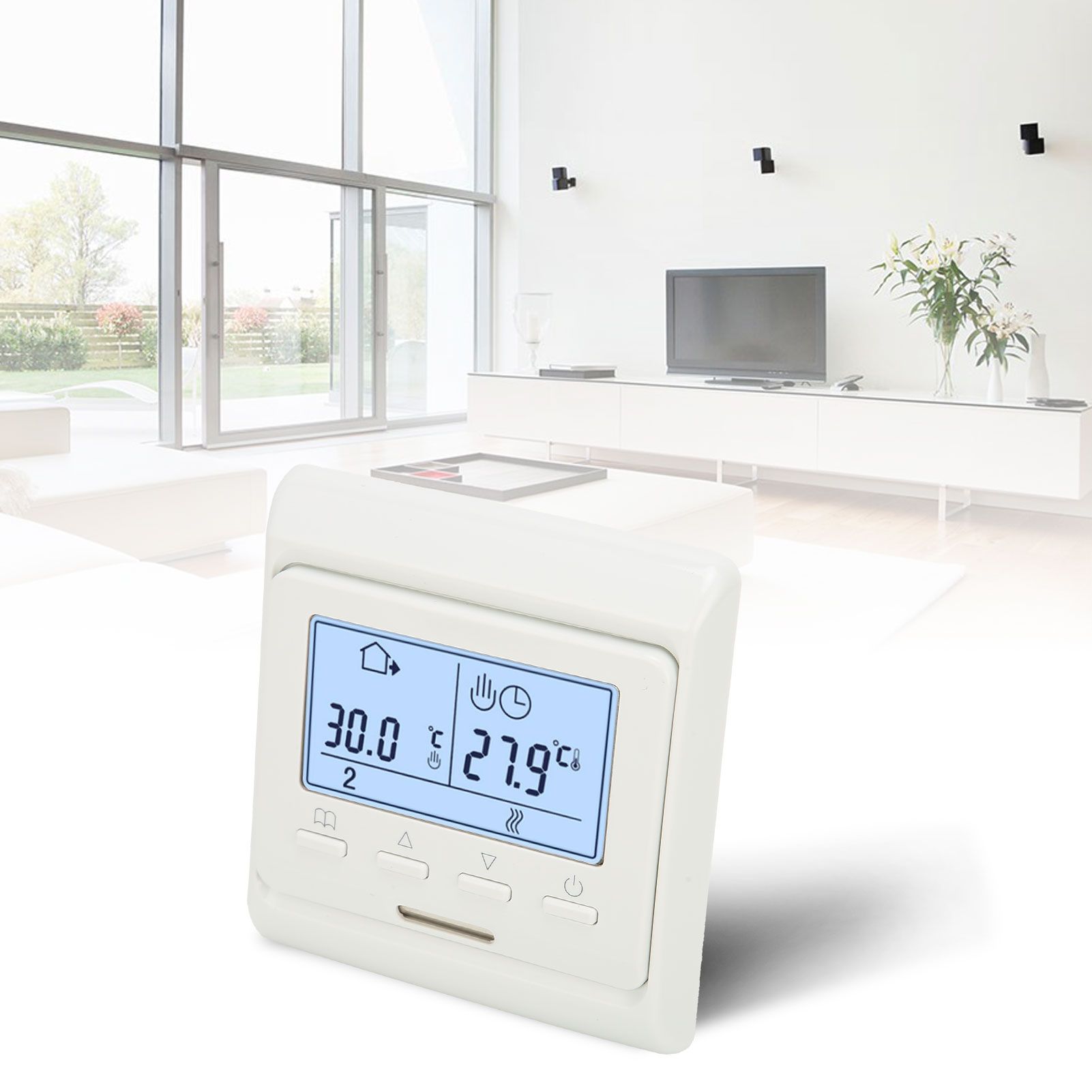 AC180V-230V Thermostat Wall Mounted Stove Temperature Controller for view 11