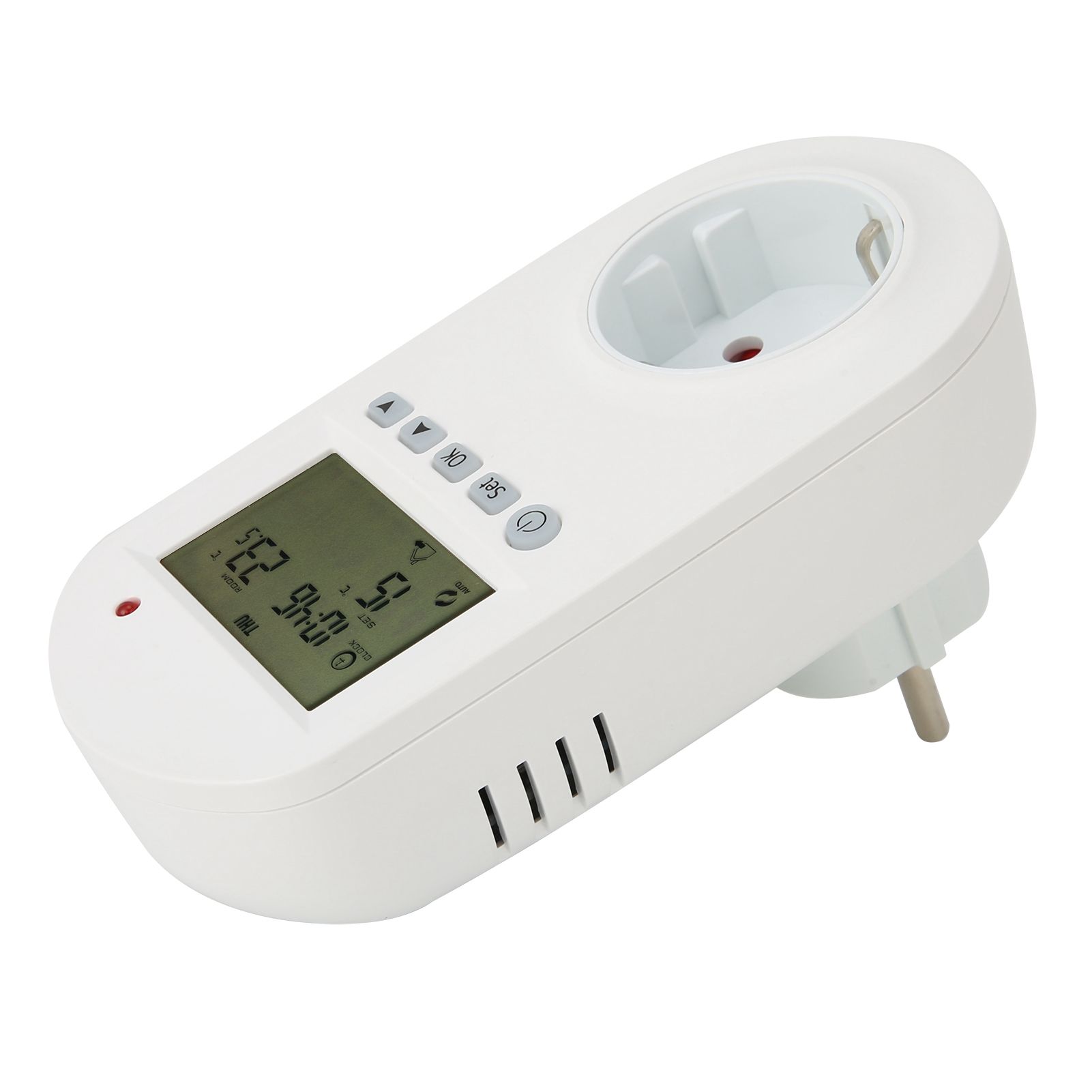 16A Plug‑in Thermostat Programmable Electric Heating Temperature Controller view 3