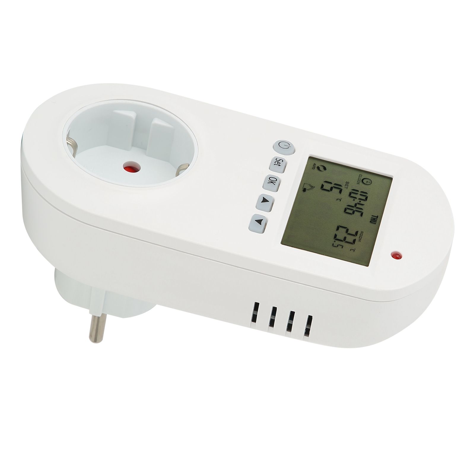 16A Plug‑in Thermostat Programmable Electric Heating Temperature Controller view 4