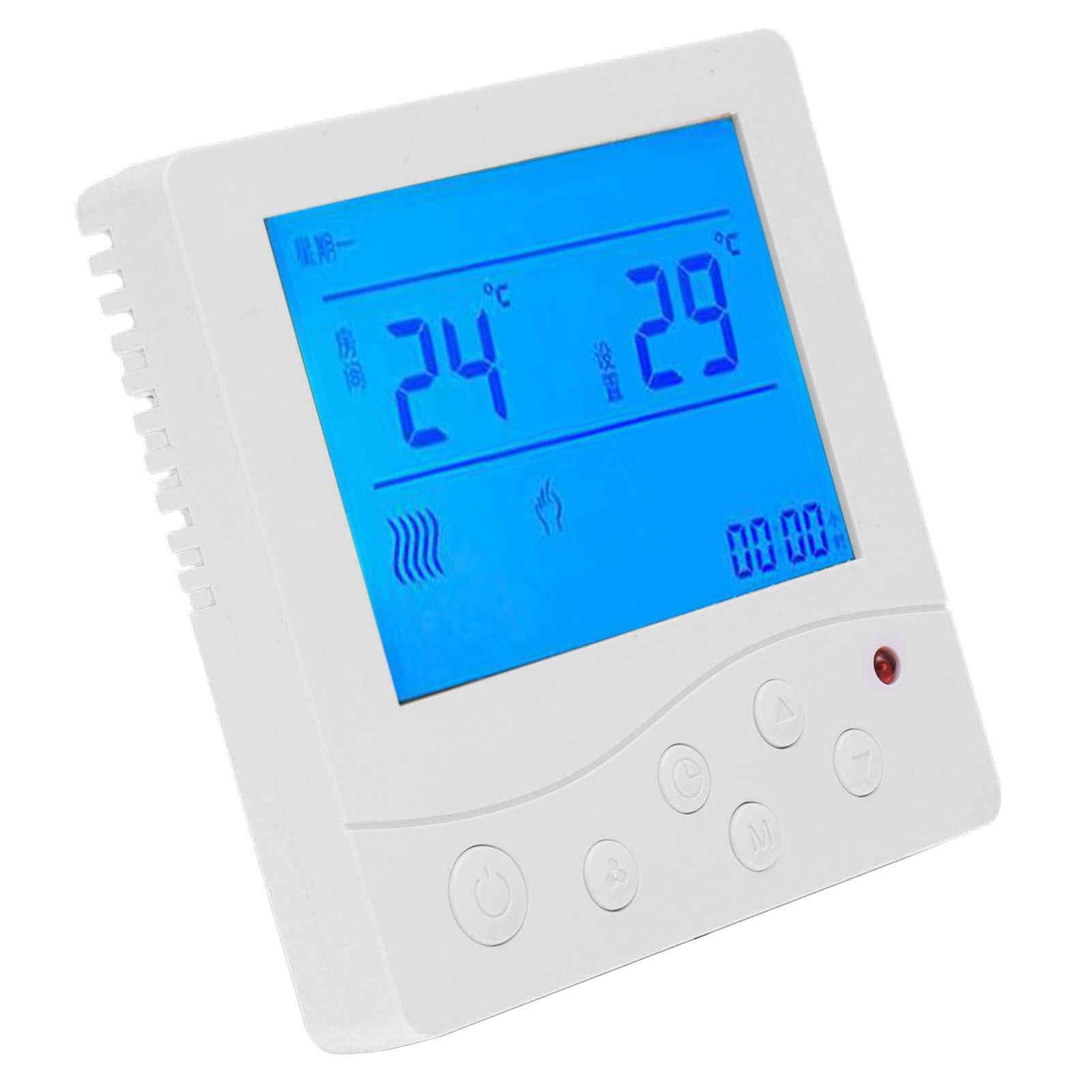 Fancoil Central Airconditioning Thermostat Intelligent LCD Temperature view 3