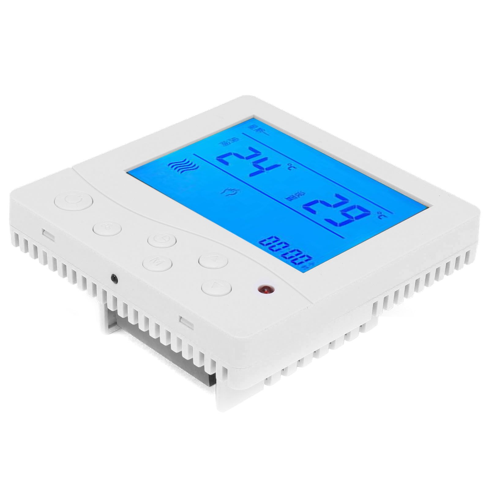Fancoil Central Airconditioning Thermostat Intelligent LCD Temperature view 4