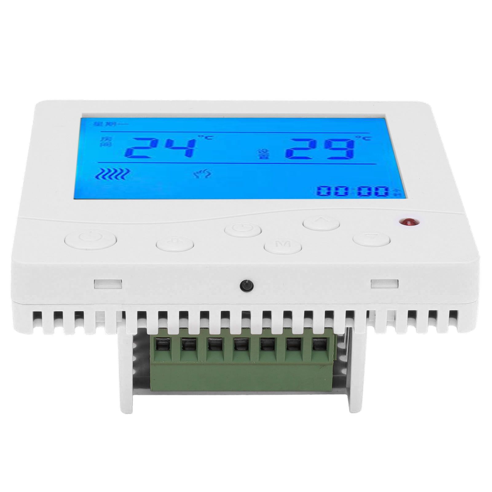 Fancoil Central Airconditioning Thermostat Intelligent LCD Temperature view 5