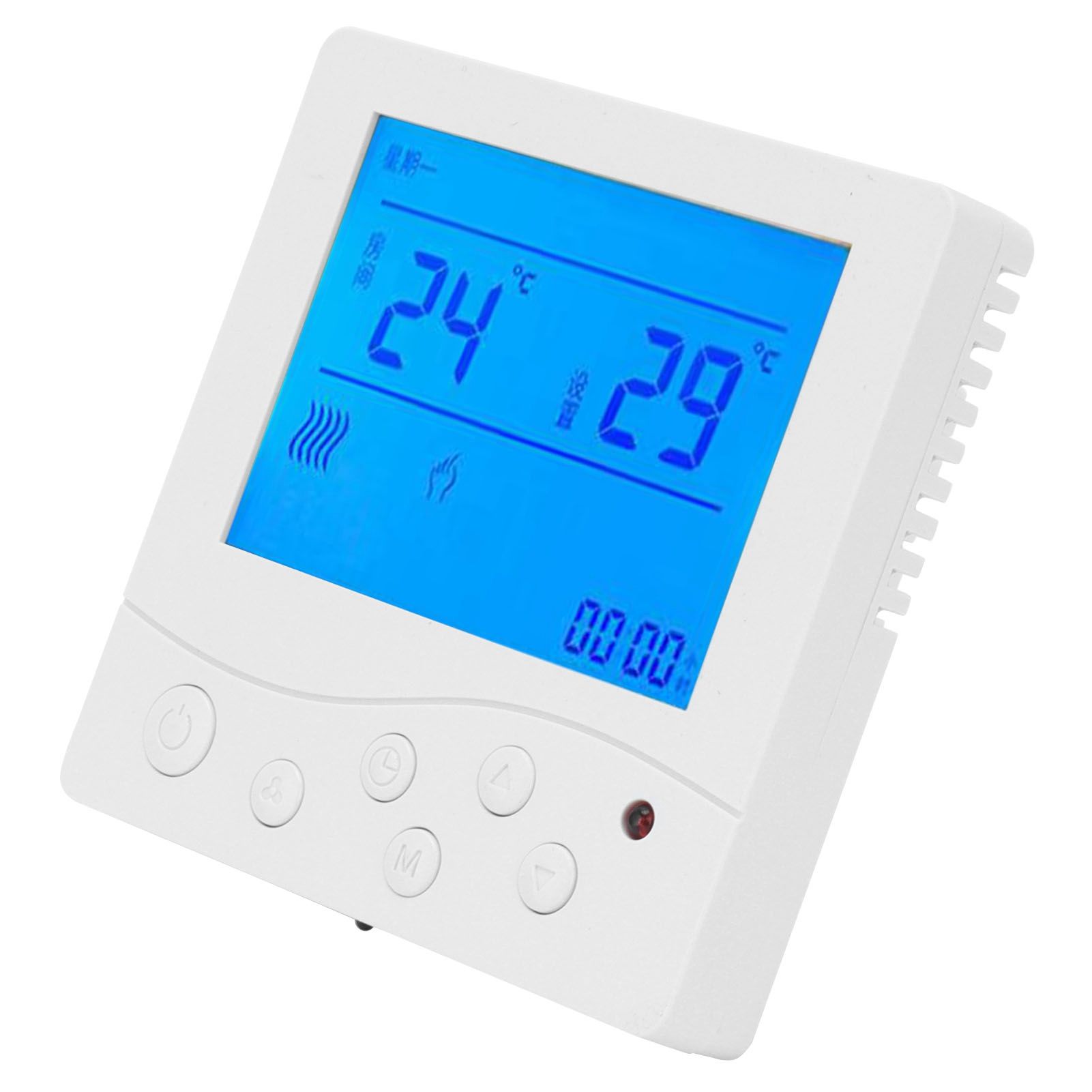 Fancoil Central Airconditioning Thermostat Intelligent LCD Temperature view 8