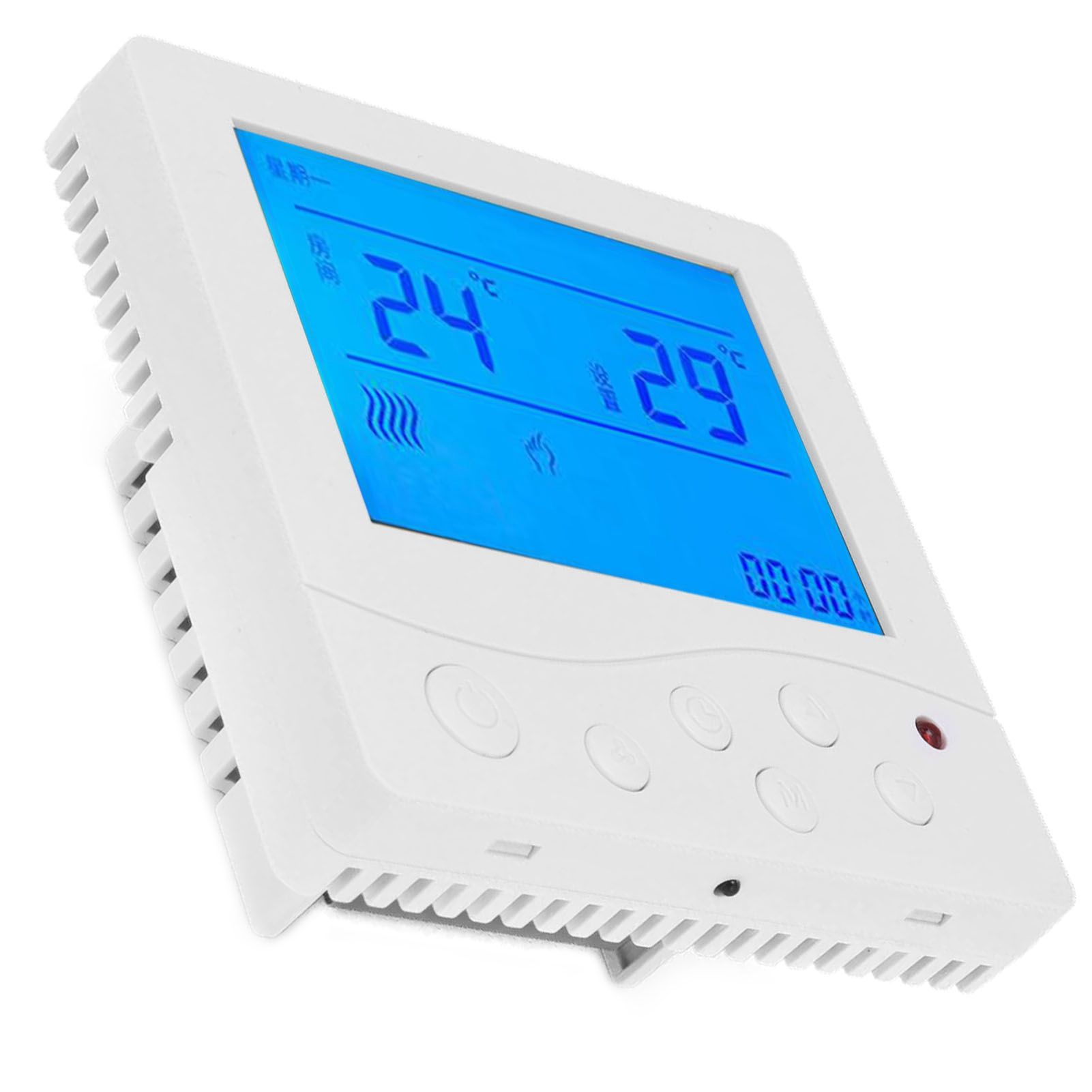 Fancoil Central Airconditioning Thermostat Intelligent LCD Temperature view 10